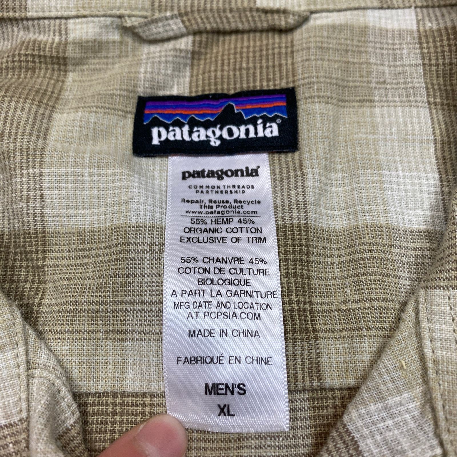 Patagonia Patagonia Migration Hemp Button Up Shirt Men's XL Gorpcore Size US XL / EU 56 / 4 - 4 Thumbnail
