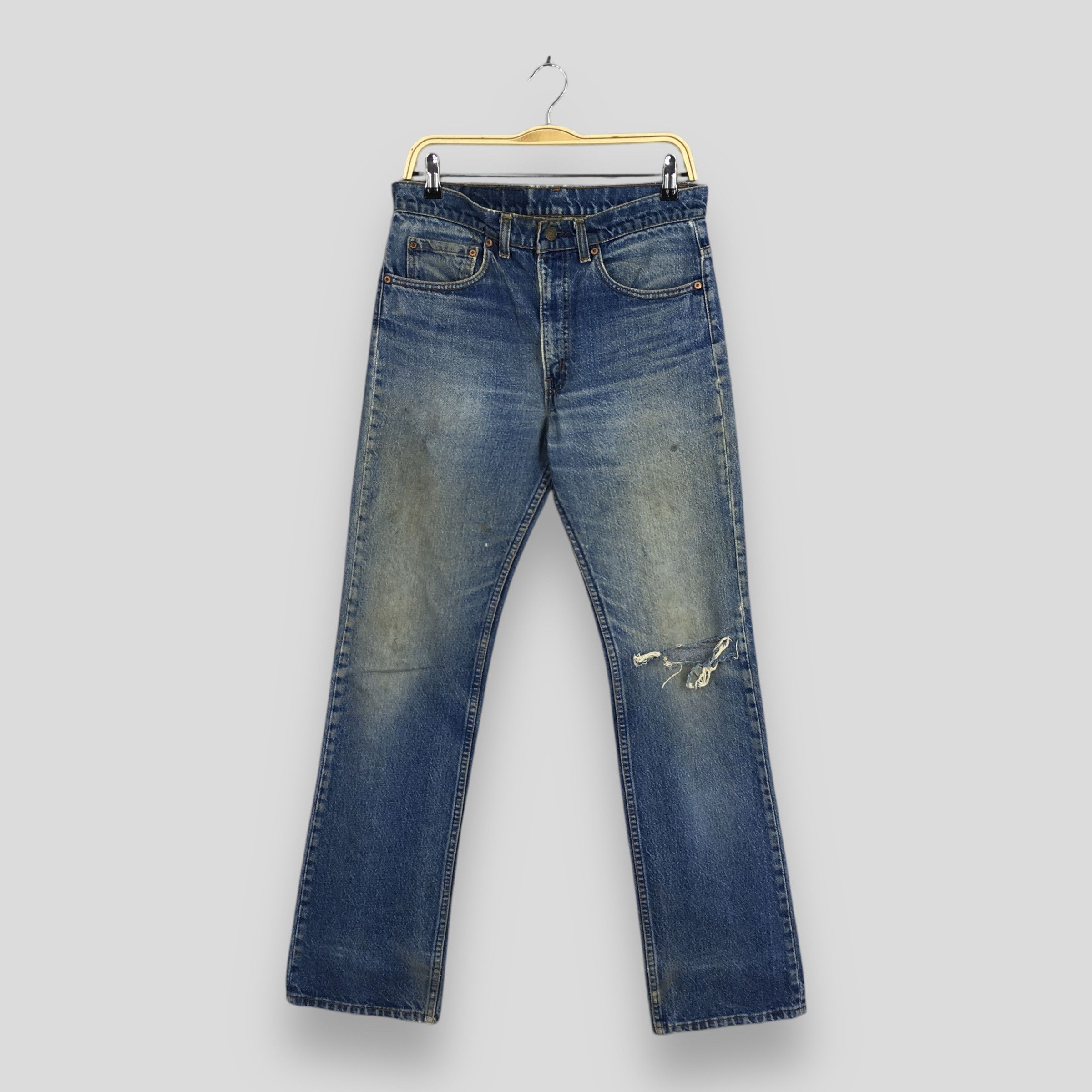 Size 30x32 Vintage 90's Levi's 517 Distressed Bootcut Jeans