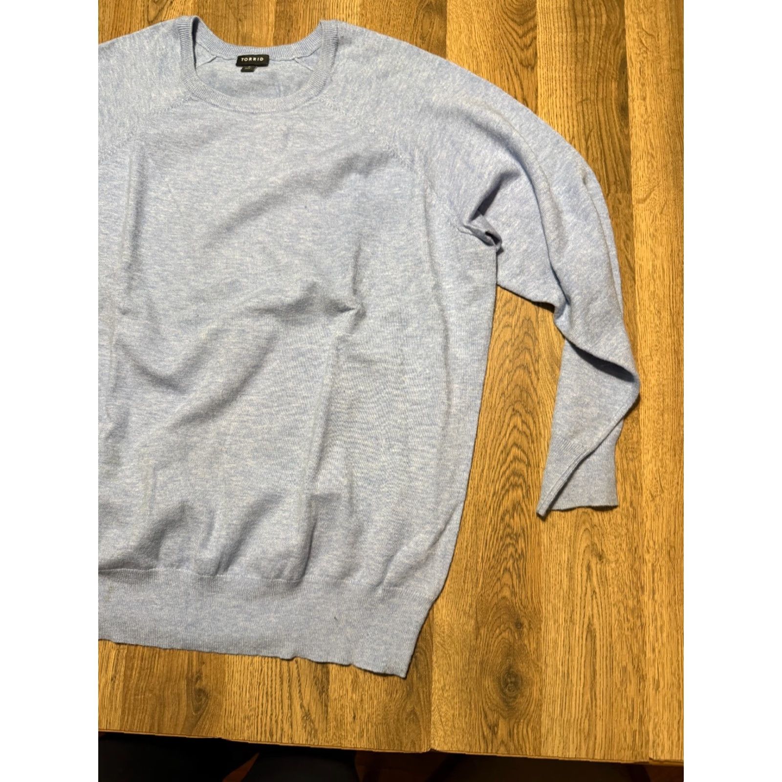 Torrid Torrid Shirt Women 2X Blue Long Sleeve Crewneck Pullover Crew Neck T-Shirt Casual Modern Fall Spring Summer Size XXL / US 16-18 / IT 52-54 - 4 Thumbnail