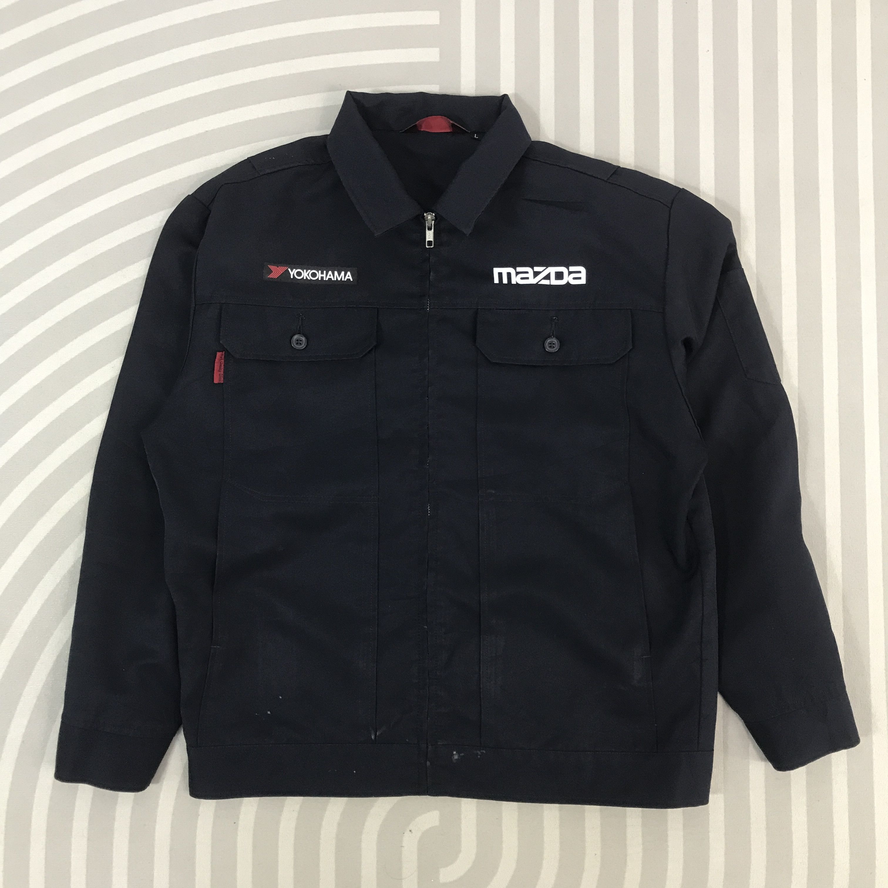 Sports Specialties Vtg Mazda X Yokohama Japan Racing Custom Motorsport Jacket Size US L / EU 52-54 / 3 - 2 Thumbnail