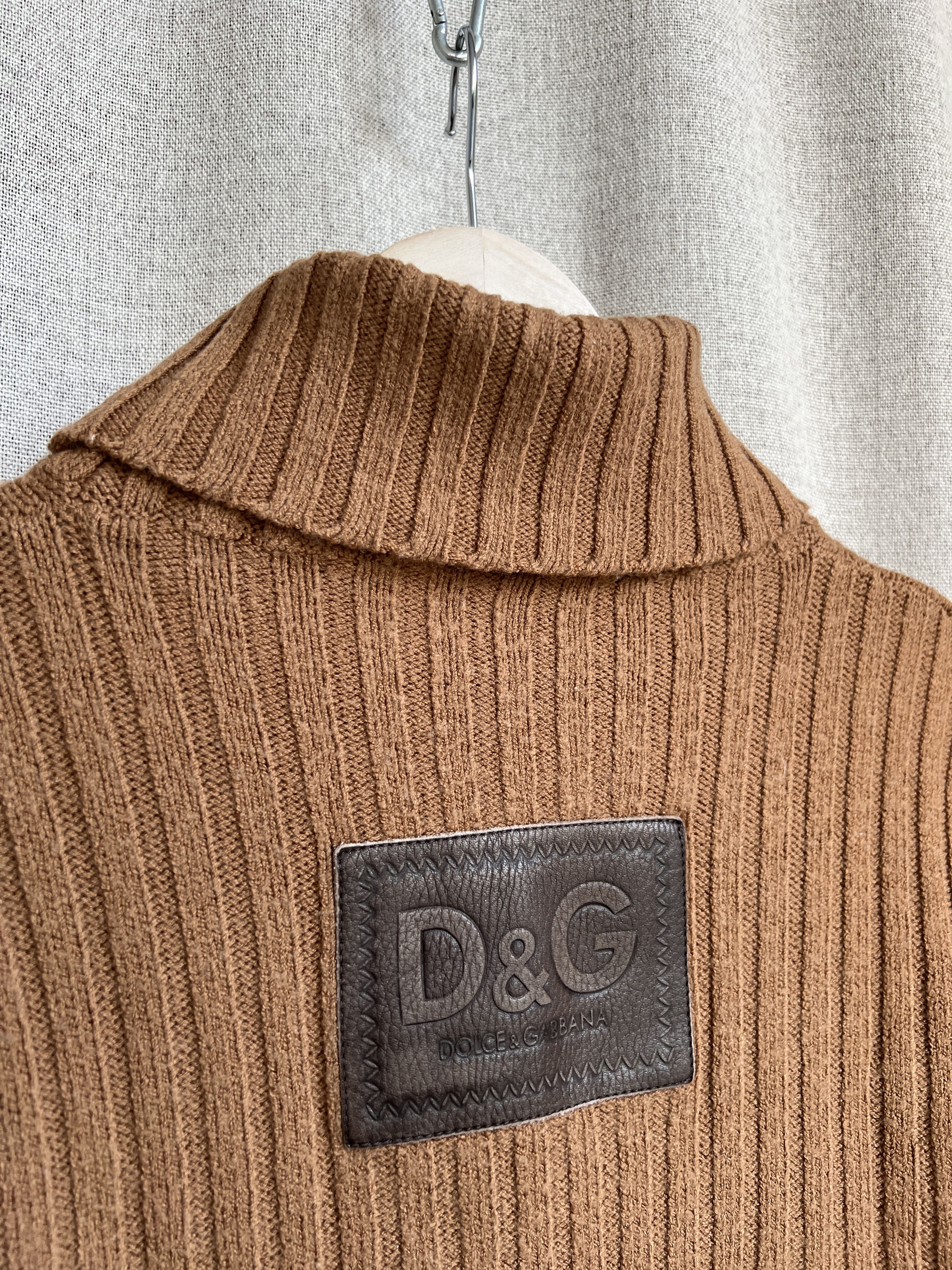 Dolce & Gabbana Vintage Dolce Gabbana Patch Logo Wool Turtleneck Sweater Size US M / EU 48-50 / 2 - 6 Thumbnail