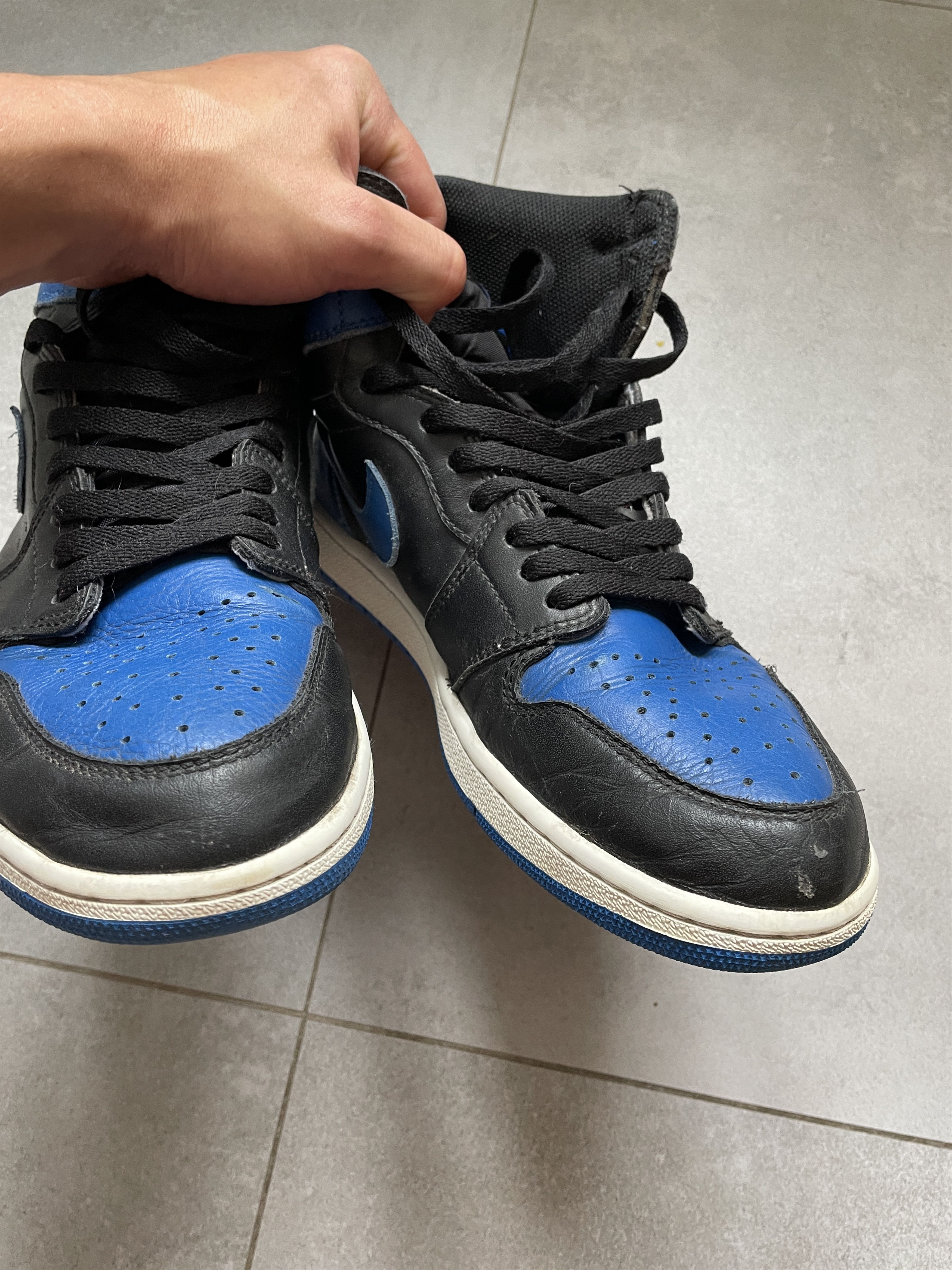 Jordan Brand × Nike AIR JORDAN 1 ROYAL BLUE 2017 HIGHTOP SNEAKERS Size US 11 / EU 44 - 16 Thumbnail