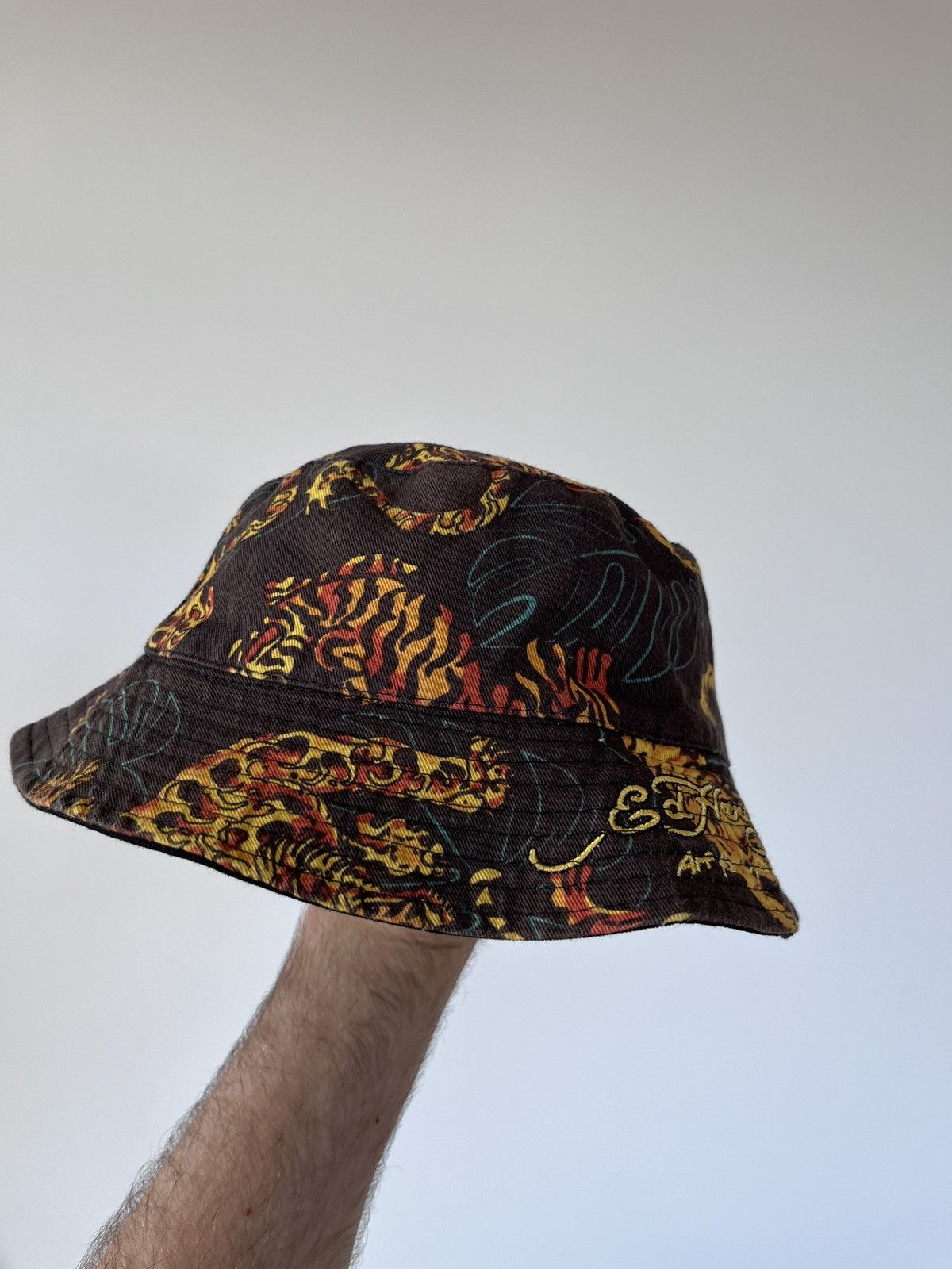 Ed Hardy Ed Hardy Tiger Print Bucket Hat Size ONE SIZE - 8 Thumbnail