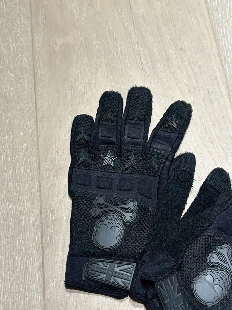 Number (N)ine Number Nine 02AW Skull Patches Suede Gloves-2505 Size ONE SIZE - 5 Thumbnail