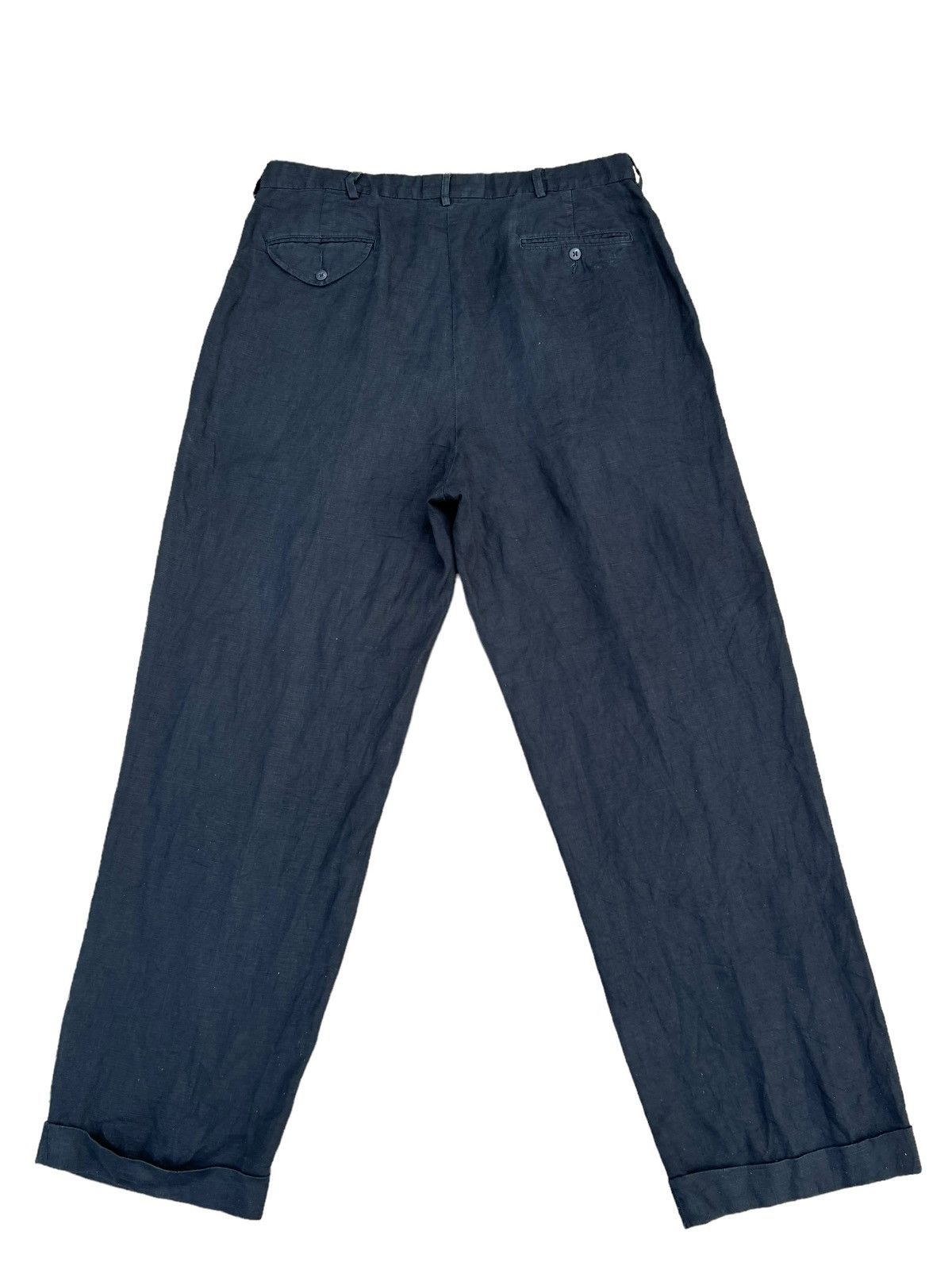 Polo Ralph Lauren × Ralph Lauren Vintage 90s Polo Ralph Lauren 100% Linen Trouser Pant Size US 35 - 13 Thumbnail