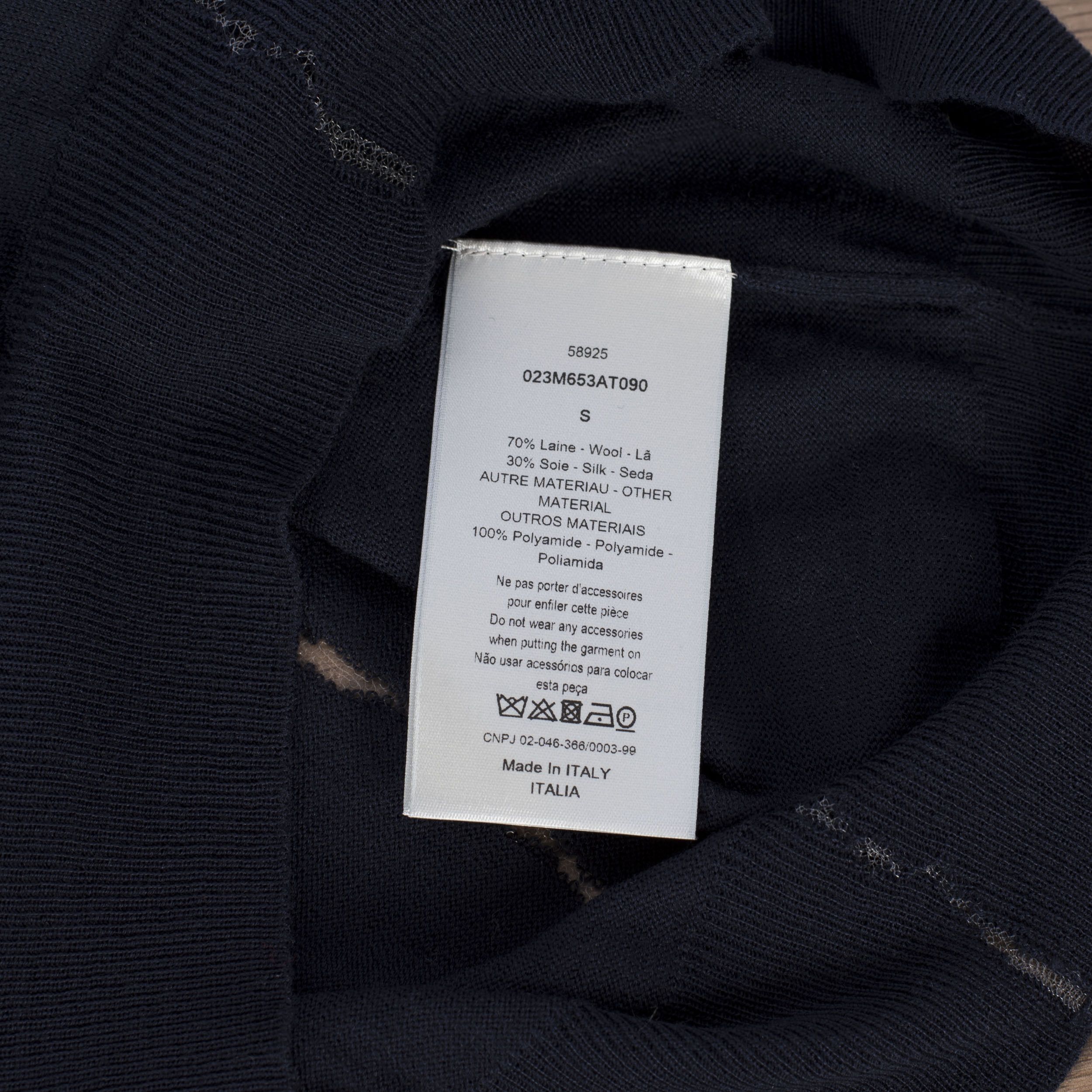 Dior Navy Blue Wool & Silk Sweater With DIOR AND DANIEL ARSHAM Size US M / EU 48-50 / 2 - 7 Thumbnail