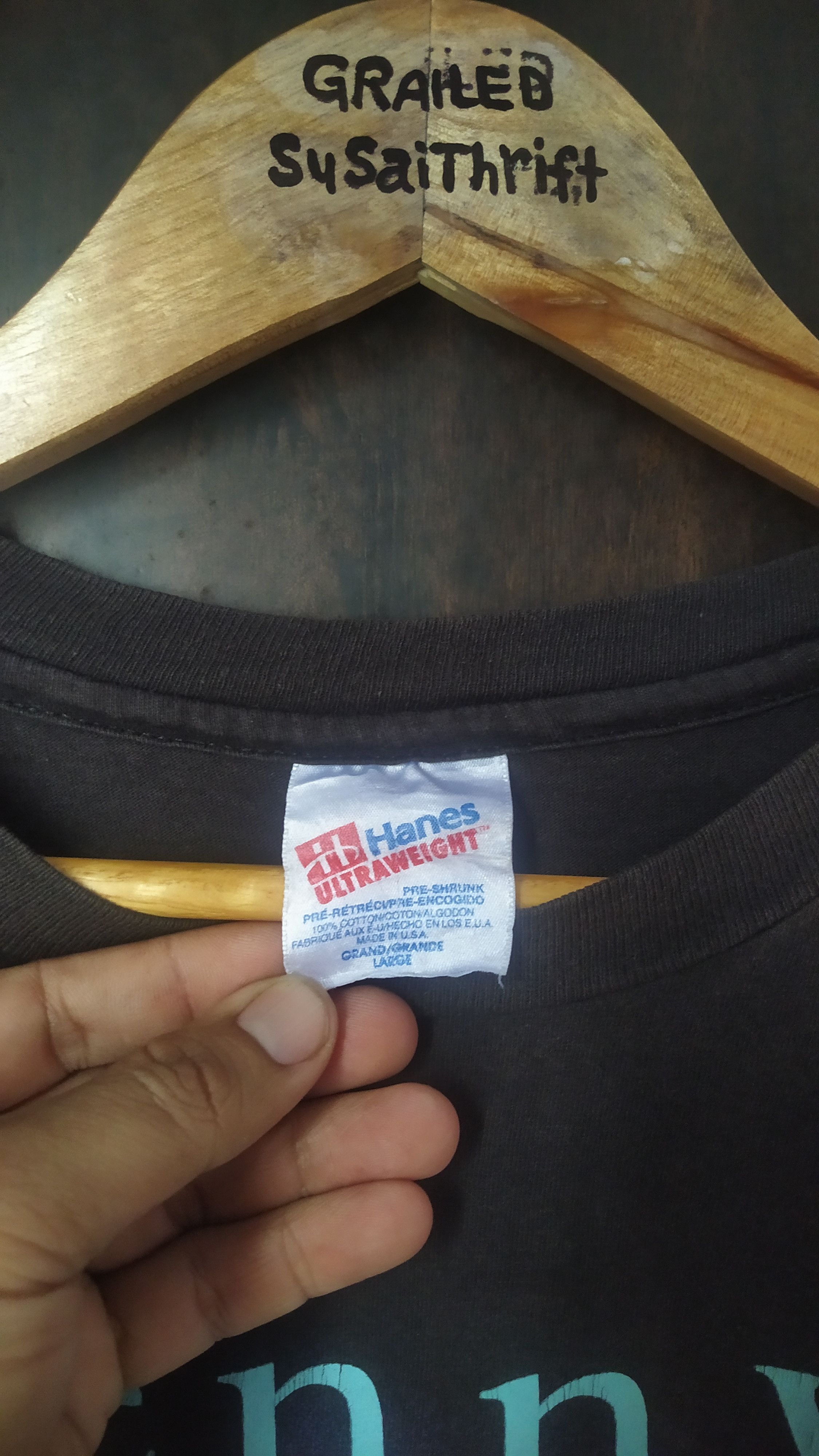 Vintage Hanes 90's tag Kenny Rogers Vintage Tshirt Size US L / EU 52-54 / 3 - 3 Thumbnail