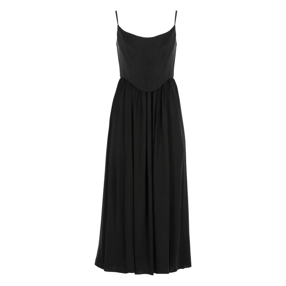 Zimmermann oc11z0425 Silk Corset Dress in Black Size S / US 4 / IT 40 - 1 Thumbnail