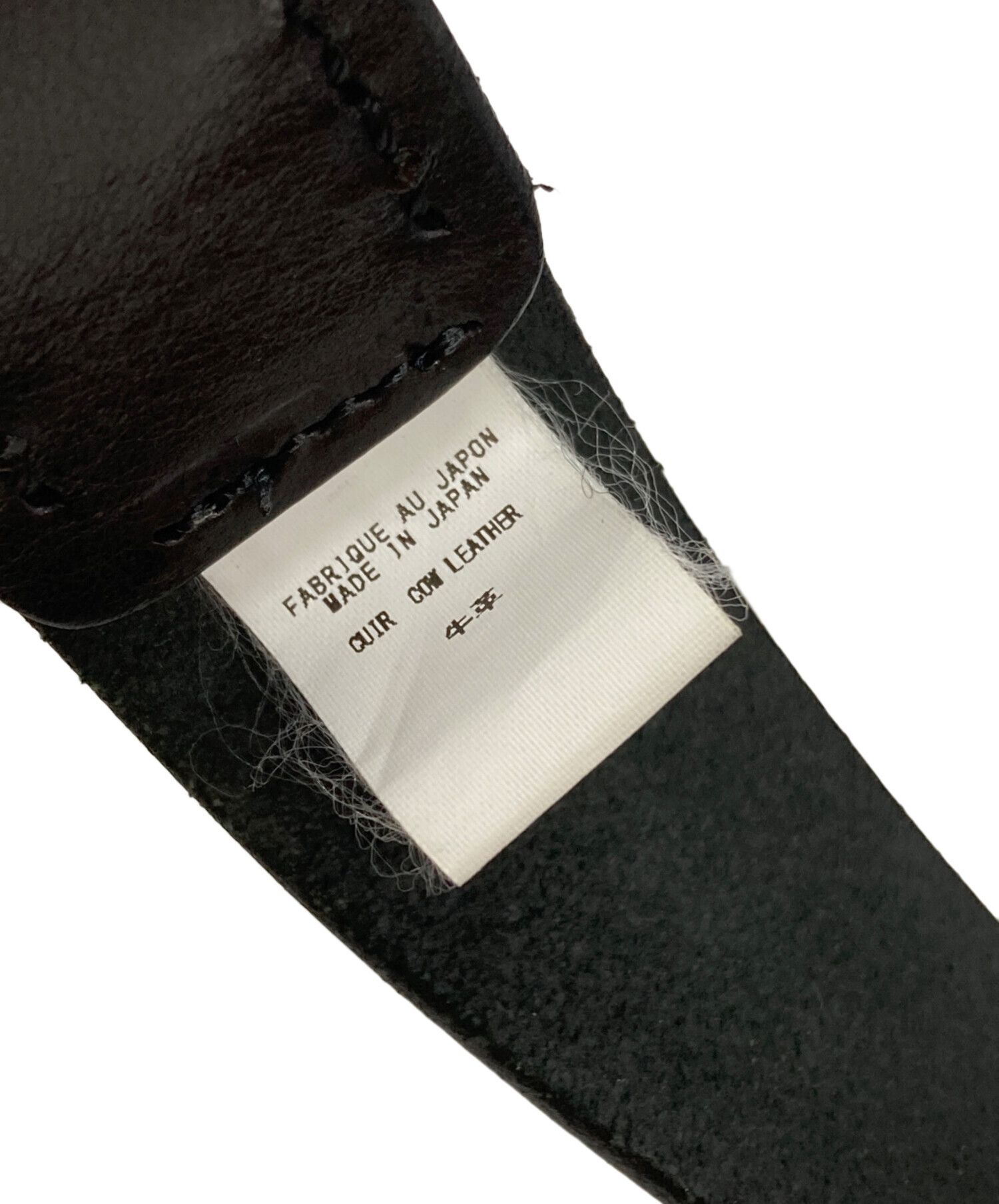 Yohji Yamamoto Yohji Yamamoto pour homme MAT SOFT OIL 30MM PLAIN BELT Size ONE SIZE - 5 Thumbnail