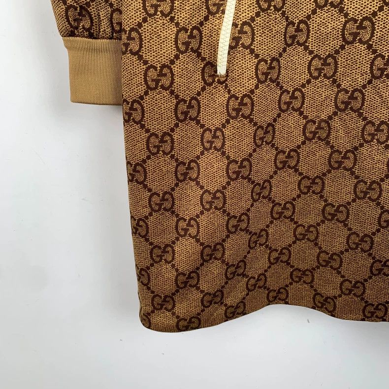 Gucci GucciColor-matched logo old flower full print lapel long-sl Size L / US 10 / IT 46 - 4 Thumbnail