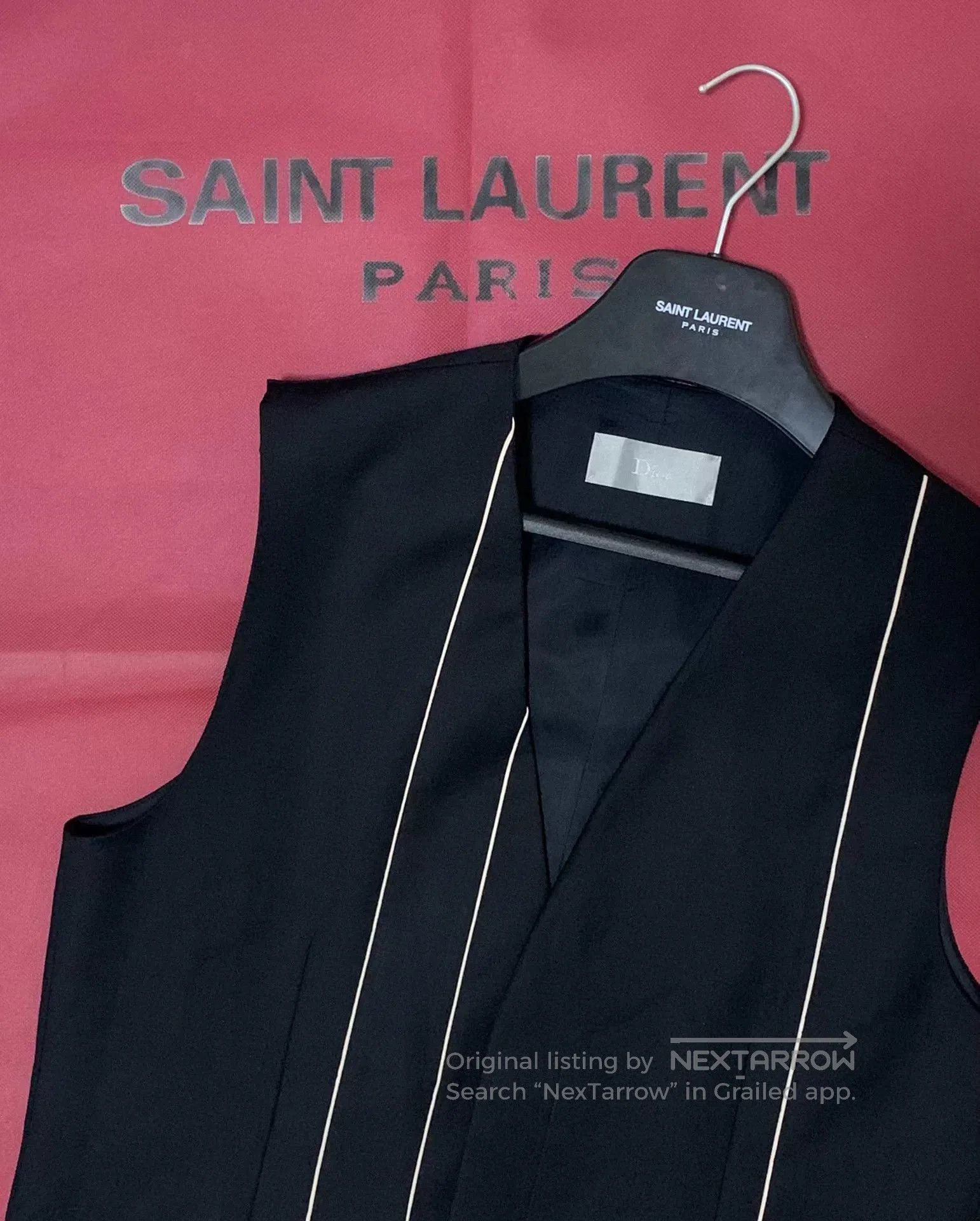Dior Dior Homme White Line Vest. Size US M / EU 48-50 / 2 - 7 Thumbnail