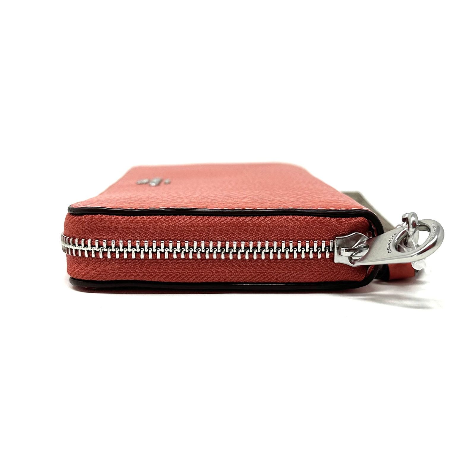 Coach Coach Long Zip Around Wallet Signature Canvas Orange CK427 Size ONE SIZE - 6 Thumbnail