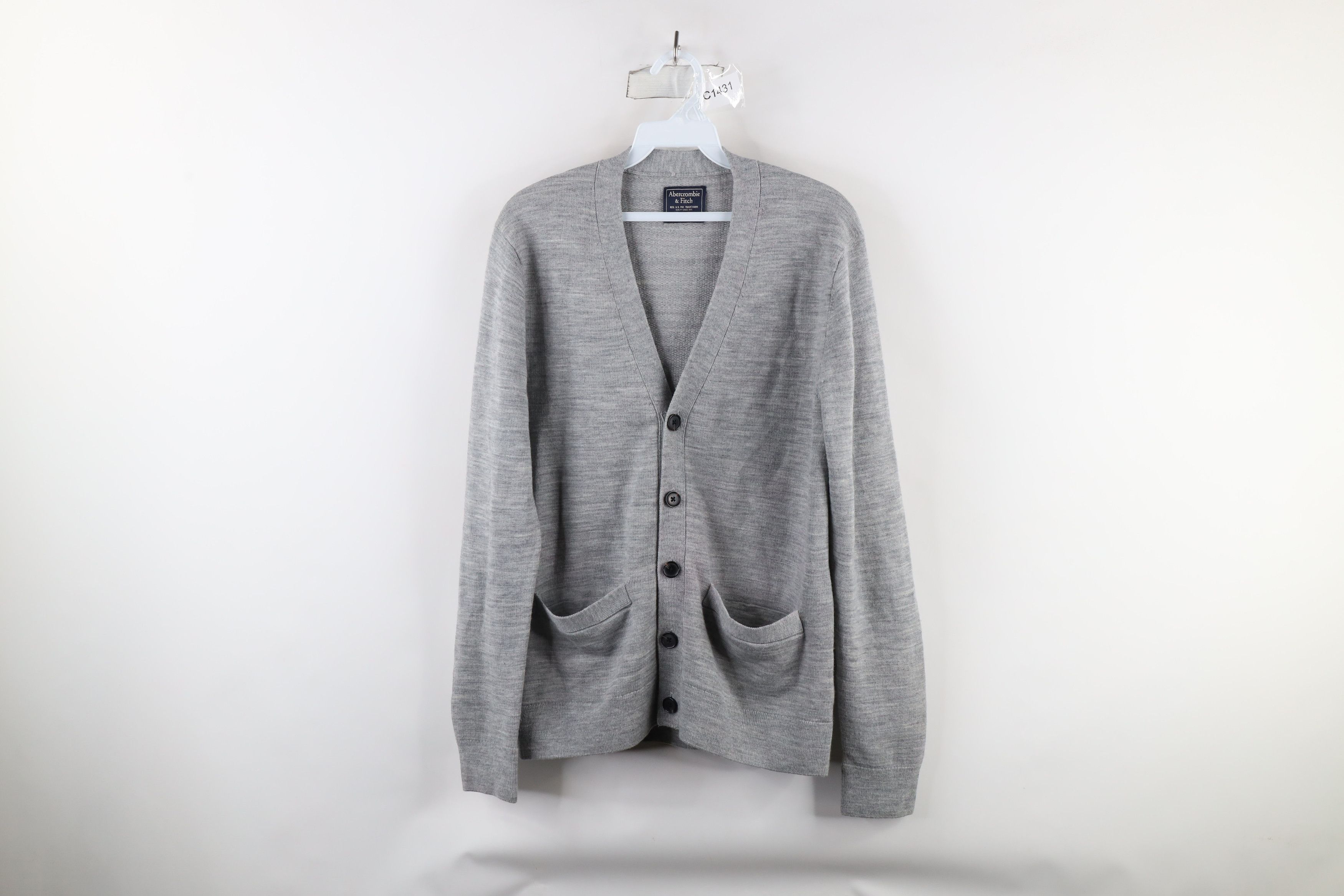 Abercrombie & Fitch × Vintage Vintage Abercrombie & Fitch Wool Blend Knit Cardigan Sweater Size US S / EU 44-46 / 1 - 1 Thumbnail