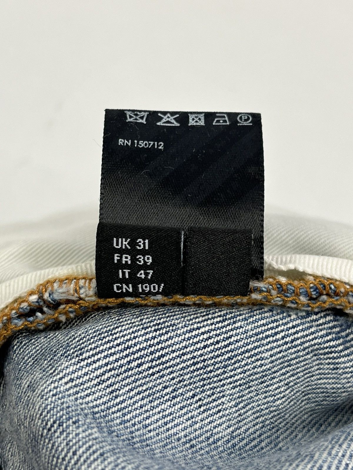 Amiri Amiri Light Blue Distressed Denim Size US 31 - 9 Thumbnail