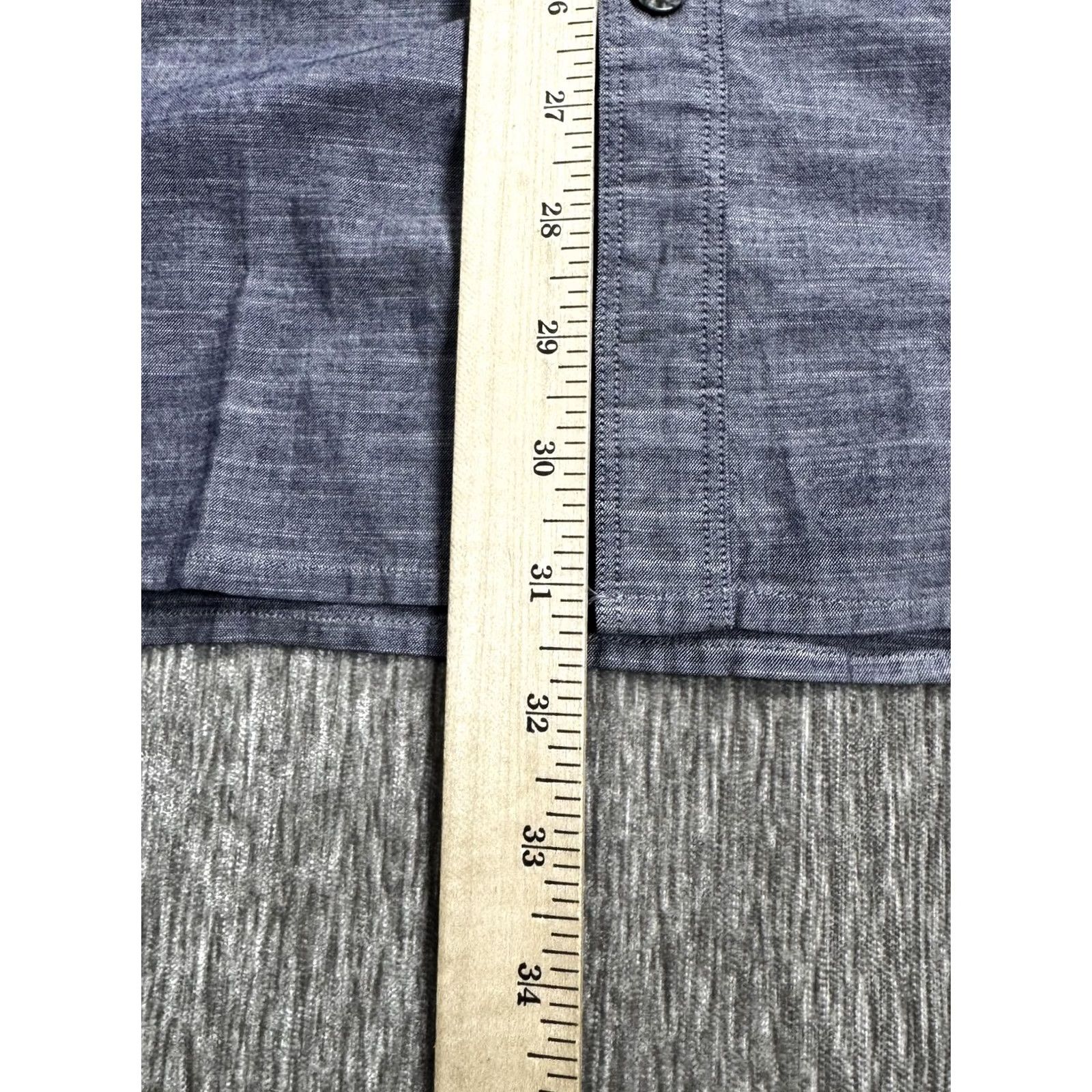 Vintage Coastaoro Shirt Mens XL Blue Chambray Short Sleeve Button Up Casual Lightweight Size US XL / EU 56 / 4 - 7 Thumbnail