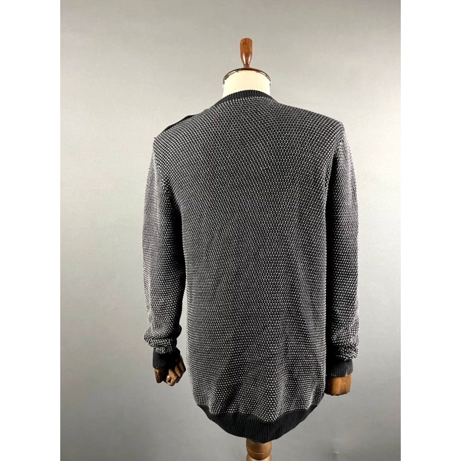 Diesel Diesel Sweater Mens Size XL Black Cotton Pullover Crew Neck Long Sleeve Size US XL / EU 56 / 4 - 2 Thumbnail