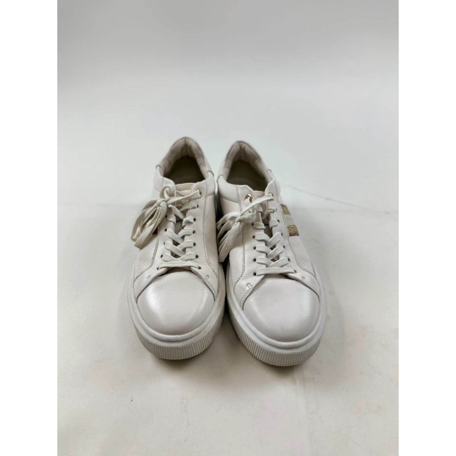 Ted Baker Ted Baker Sneakers Womens US 8.5 EU 39 White Metallic Detail Webbing Trainers Shoes Casual Size US 9 / IT 39 - 2 Thumbnail