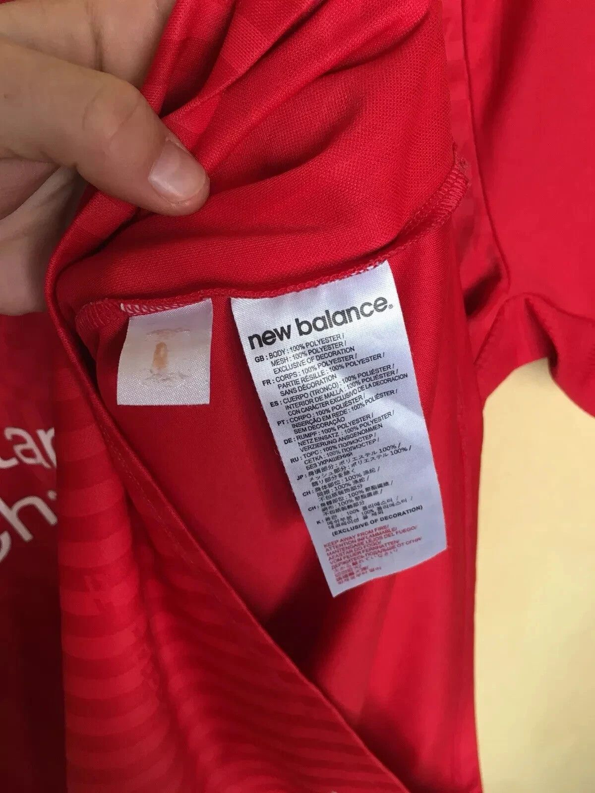 New Balance FC LIVERPOOL 2015 2016 HOME FOOTBALL JERSEY SOCCER SHIRT Size US S / EU 44-46 / 1 - 9 Thumbnail