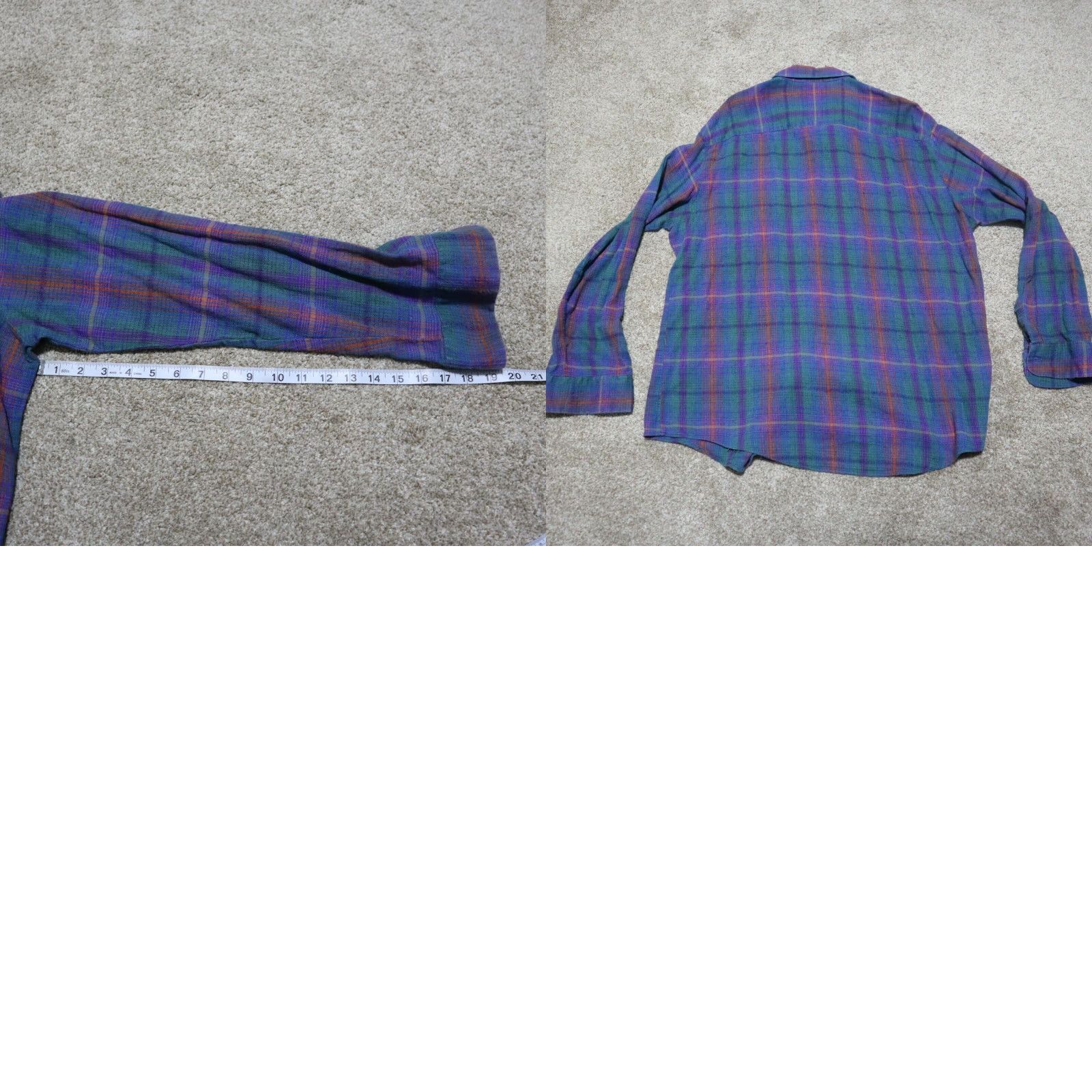 Disney Disney Mickey Mouse Blue Plaid Shirt Short Sleeve Men XL Button-Front with Pockets Size US XL / EU 56 / 4 - 8 Thumbnail