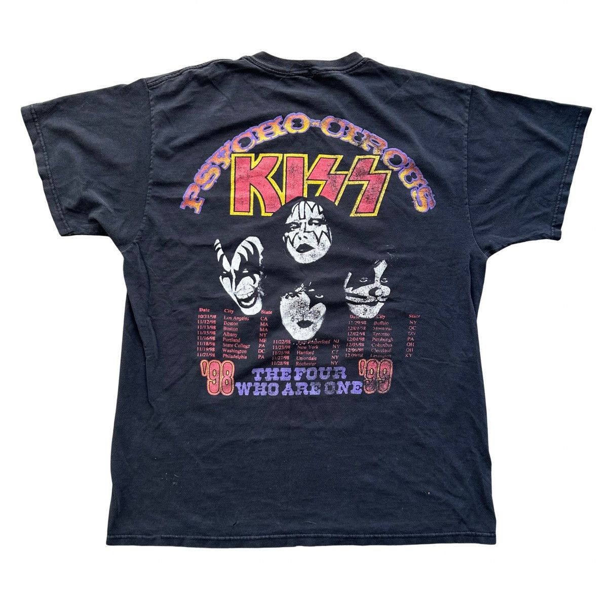 Band Tees 1998 Kiss Greatest Show On Earth Psycho Circus Concert Shirt Size US XXL / EU 58 / 5 - 3 Thumbnail