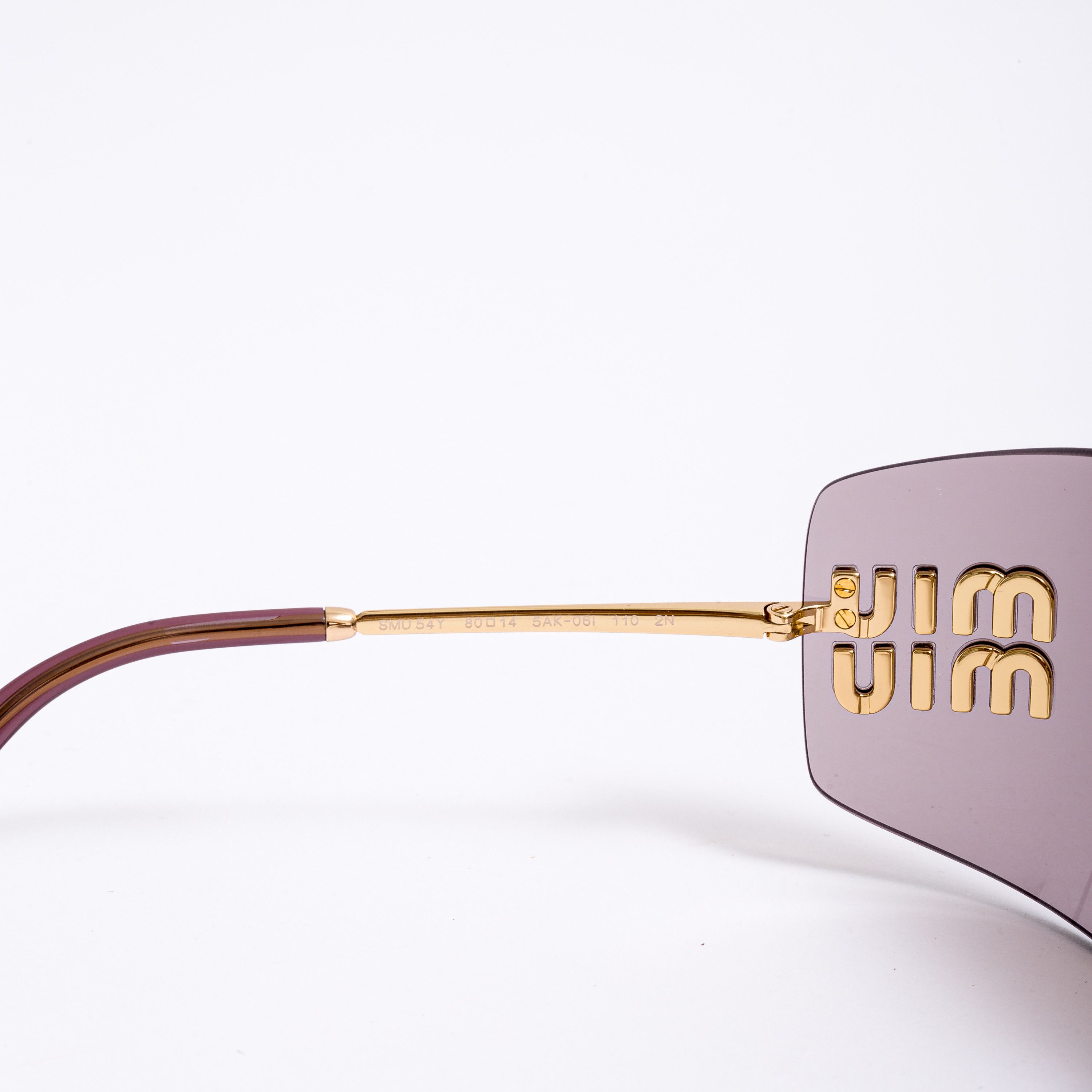 Miu Miu MIU MIU MU 54YS 5AK06I Sunglasses GOLD Size ONE SIZE - 5 Thumbnail