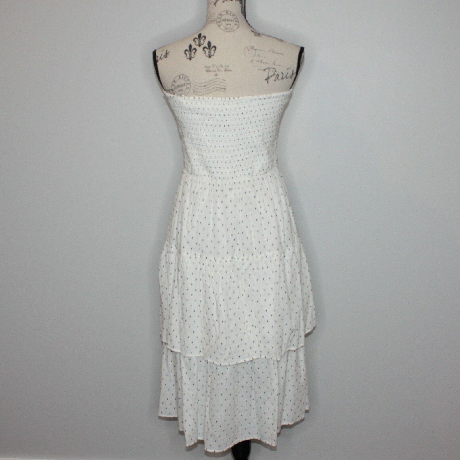 H&M Strapless Flounced Polka Dot Dress in White size US 12 NWT Size XL / US 12-14 / IT 48-50 - 15 Thumbnail
