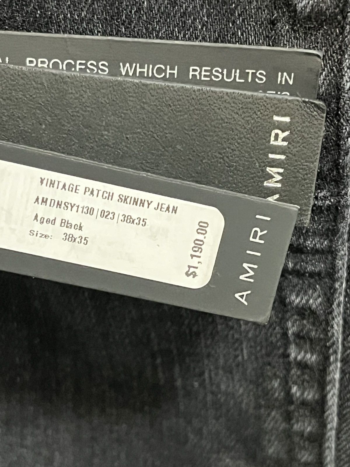 Amiri Amiri Vintage Patch Skinny Jeans Sz 38 Size US 38 / EU 54 - 12 Thumbnail