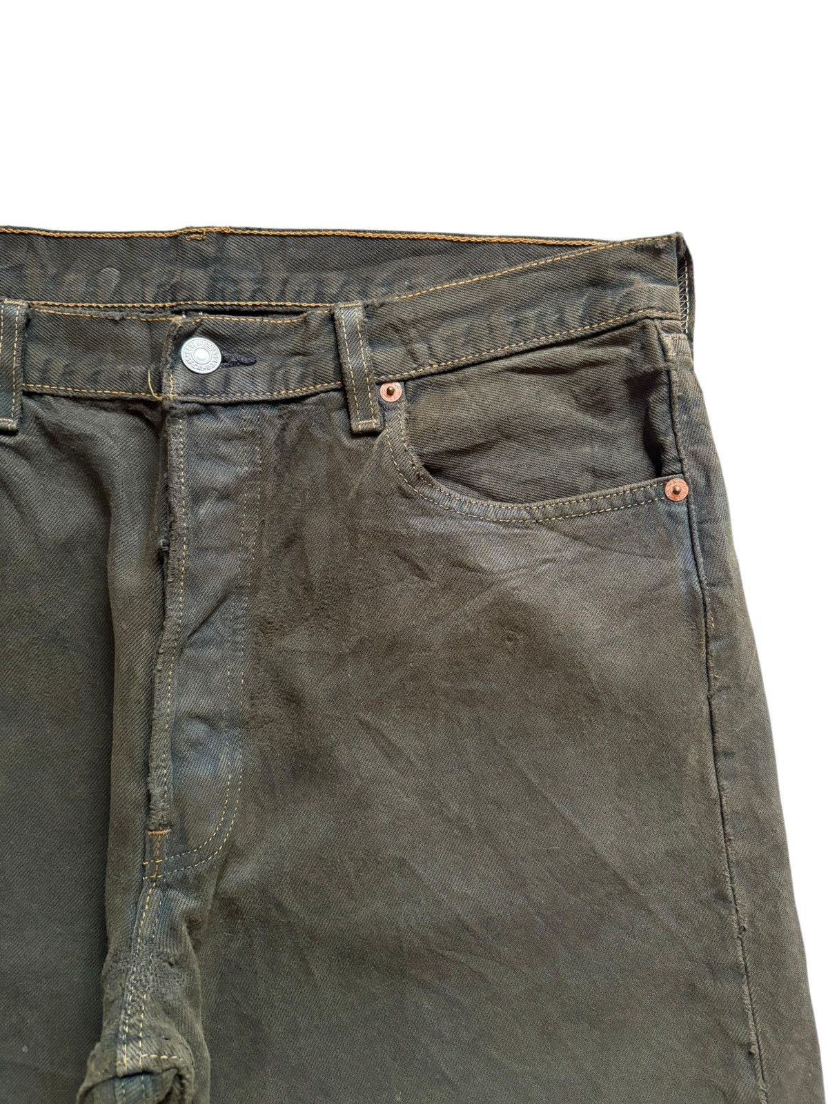 Levi's Vintage 90s Levis 501xx Frayed Jean Shorts Jorts Size US 33 - 6 Thumbnail