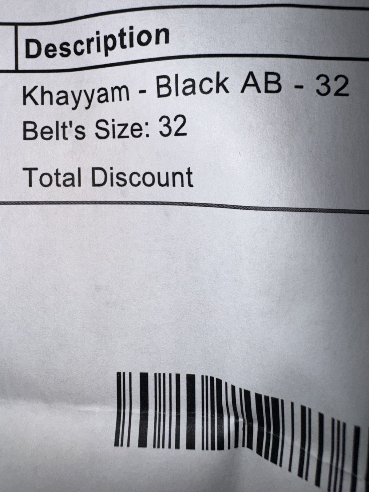 B.B. Simon Khayyam Black BB Simon Belt Size 32 - 9 Thumbnail