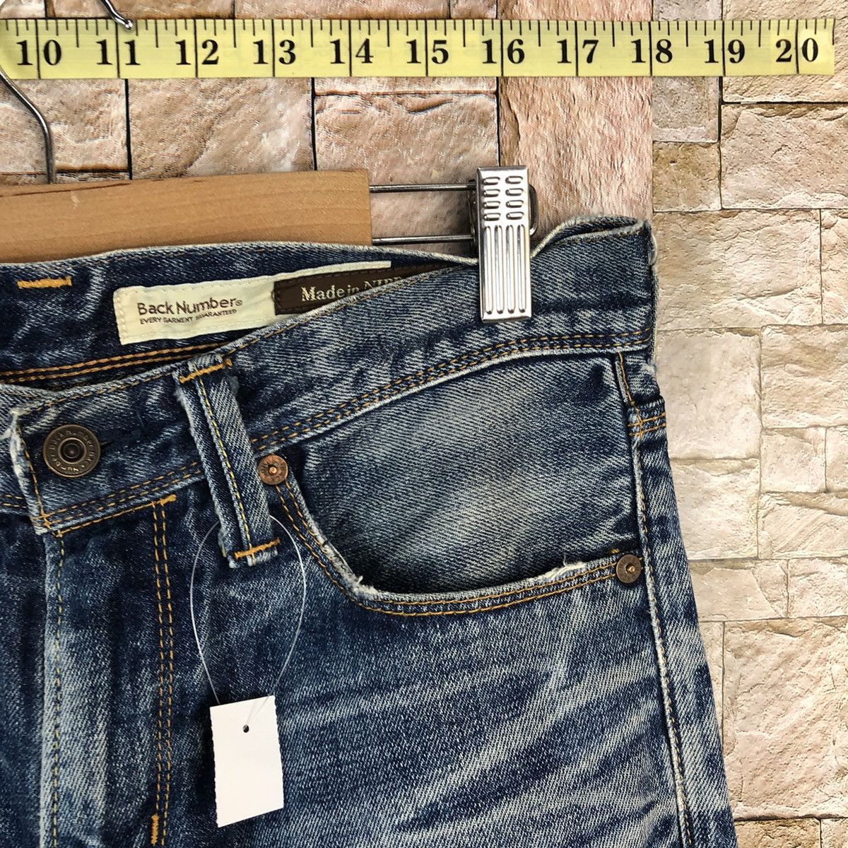 Japanese Brand Back Number Made In Nippon Denim Pants #A1122 Size US 29 - 8 Thumbnail
