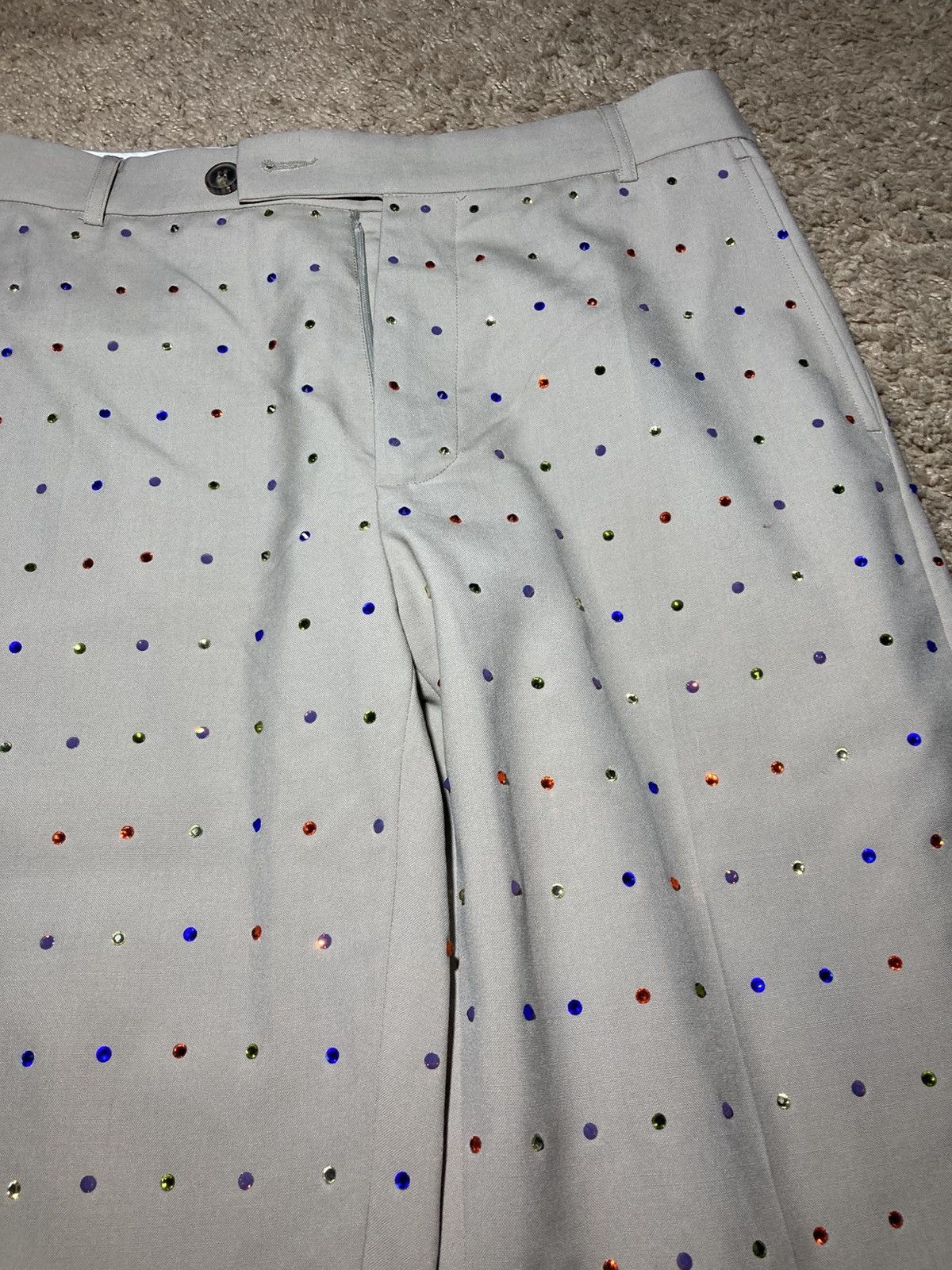 Martine Rose New AW21 Martine Rose Rhinestone Jewel Tailored Jacket Suit Size US 30 / EU 46 - 5 Thumbnail