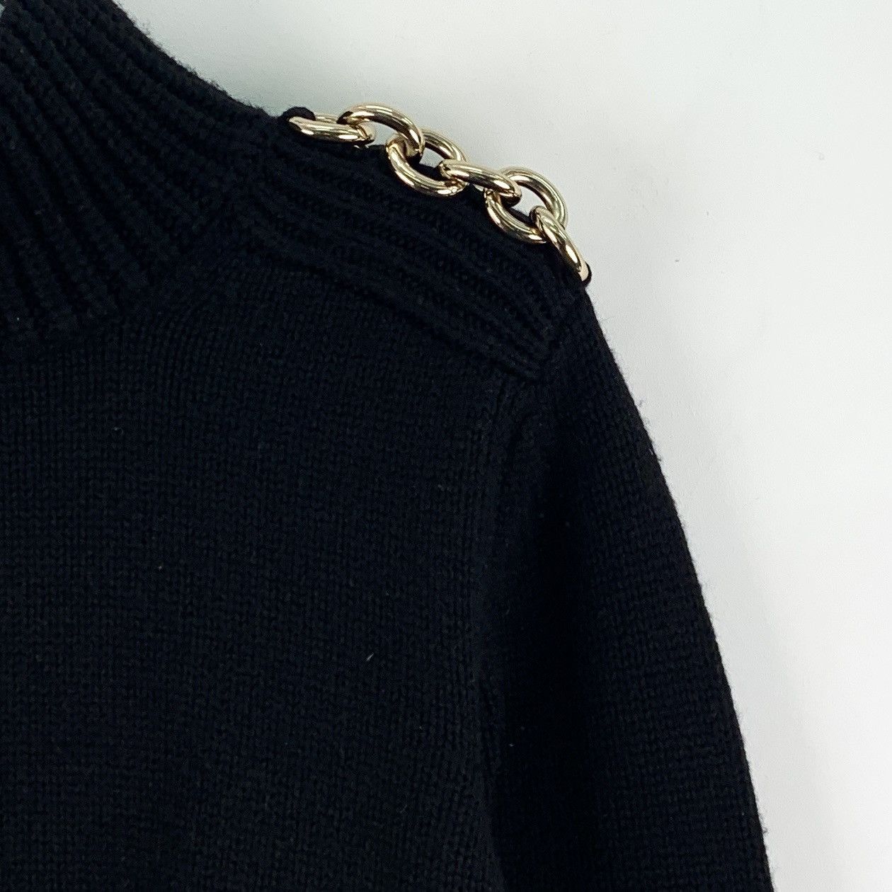 Burberry Burberry Black Wool Half-Zip Long Sleeve Knit Sweater K26WX Size US M / EU 48-50 / 2 - 3 Thumbnail