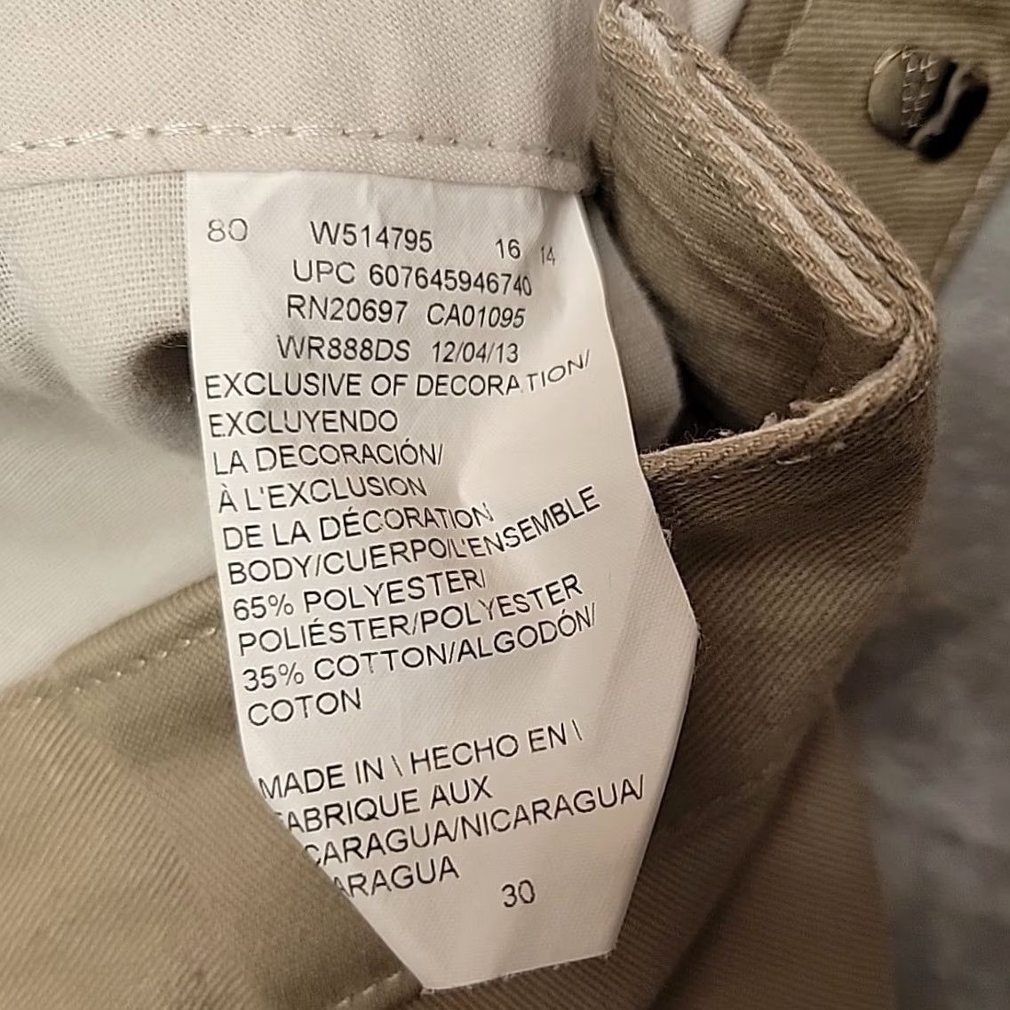 Dickies Dickies Shorts Mens 30x12 Khaki Beige Cargo Flat Front Chino Outdoor Casual Men Regular Size US 30 / EU 46 - 4 Thumbnail