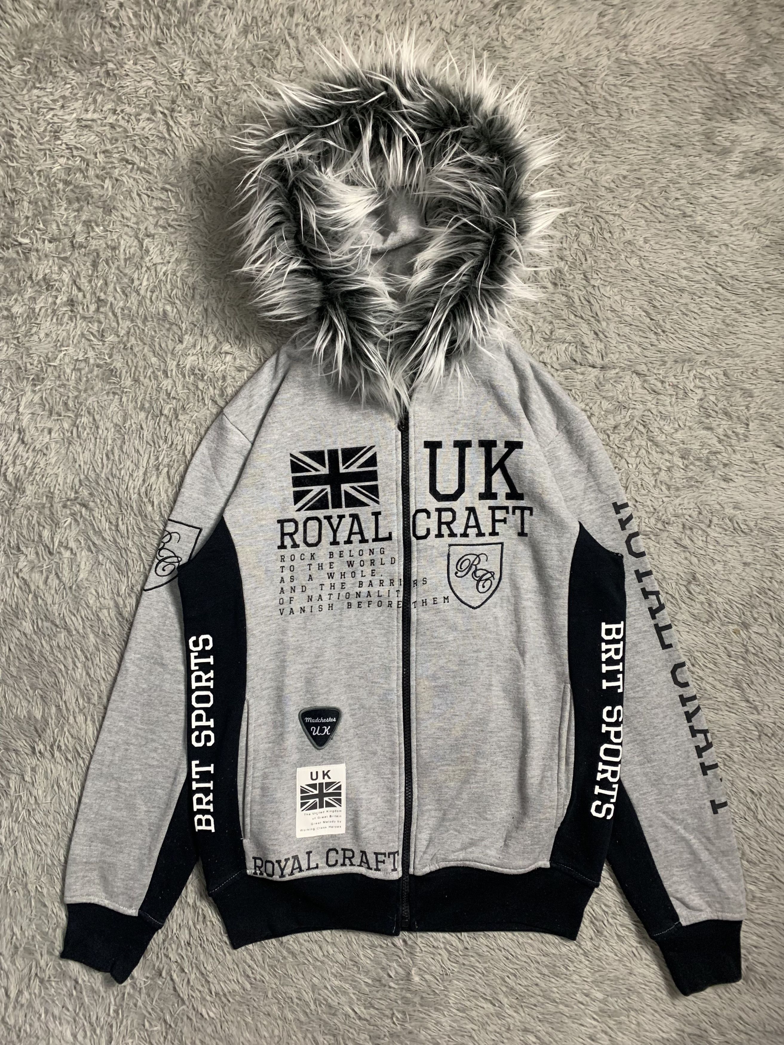 Japanese Brand Royal Craft UK Faux Fur Hoodie Lgb Style Size US L / EU 52-54 / 3 - 1 Thumbnail