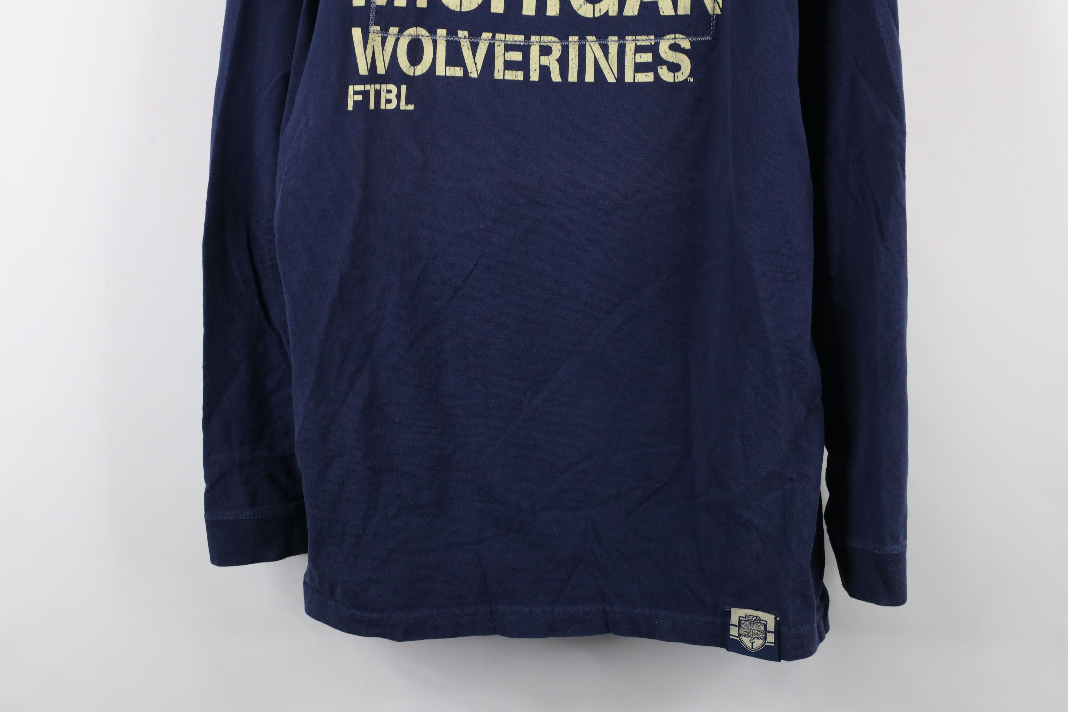 Vintage Vintage ESPN University of Michigan Football Jersey T-Shirt Size US L / EU 52-54 / 3 - 3 Thumbnail