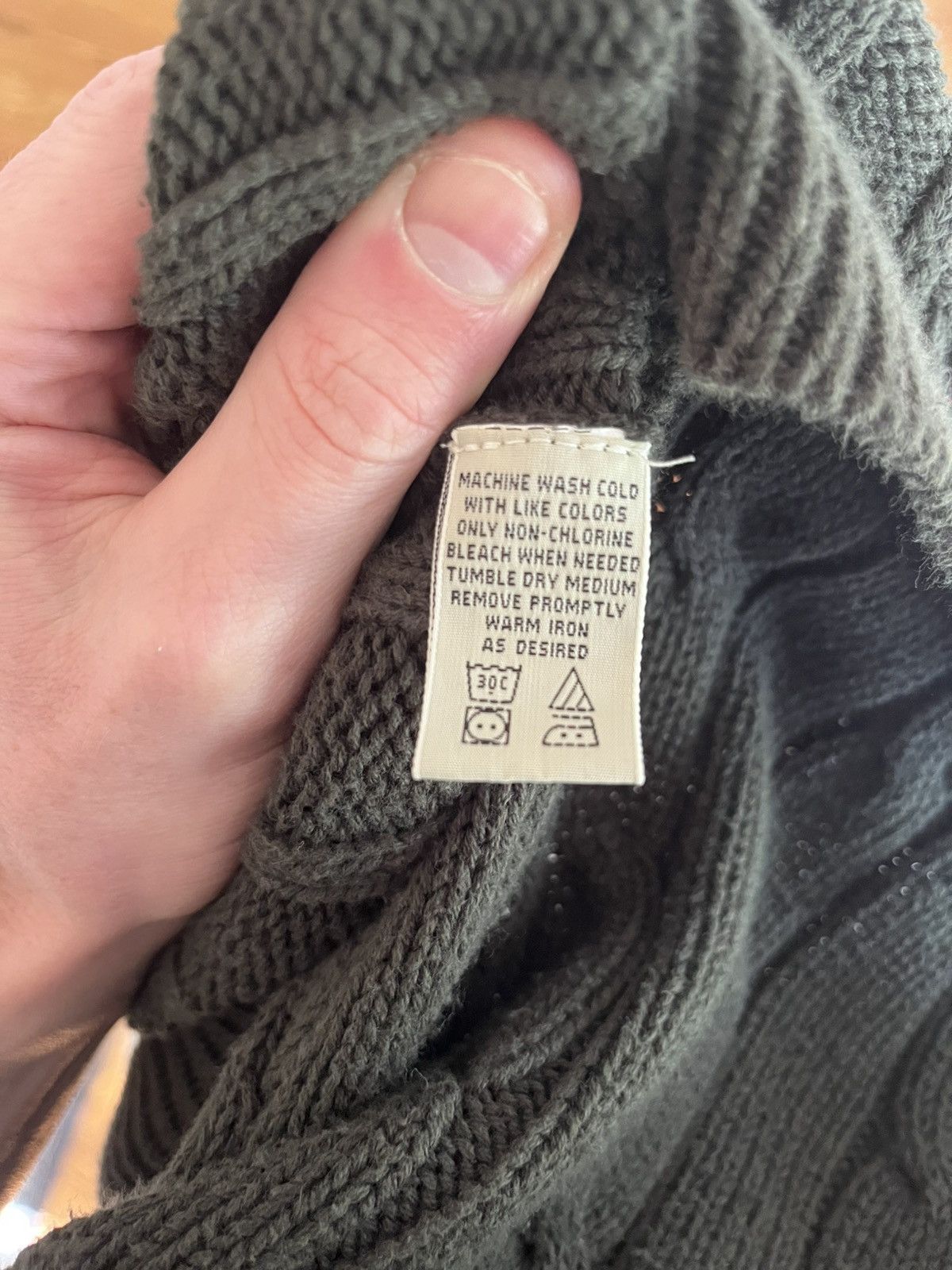 Eddie Bauer Vintage 90s Y2K Cable Knit Sweater Crew Prep Bean APC Size US L / EU 52-54 / 3 - 5 Thumbnail