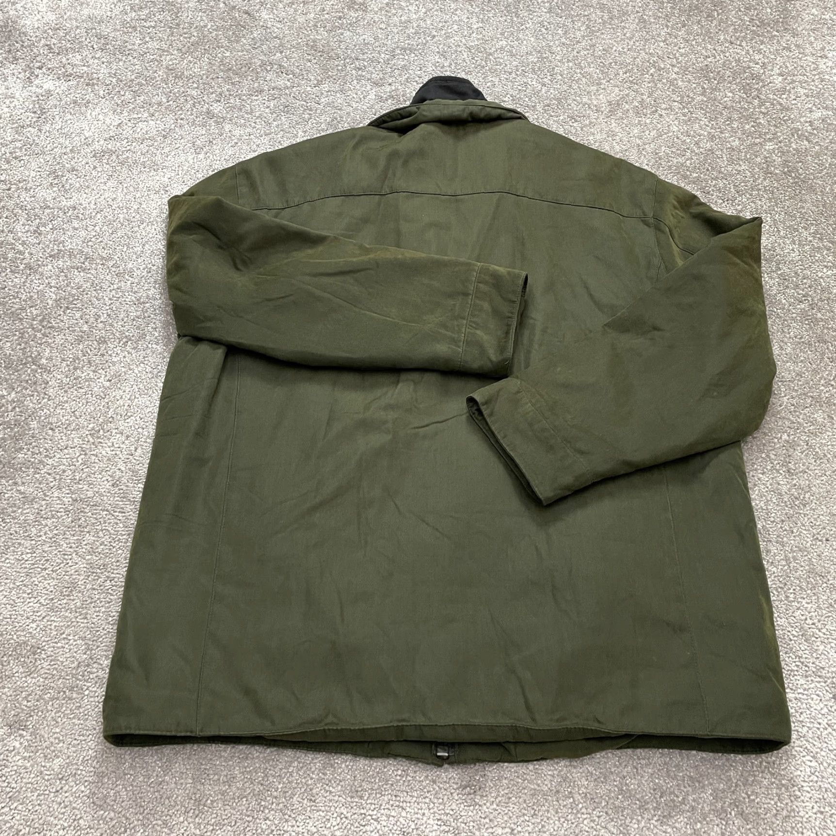 Vintage Mark New York Jacket Medium Mens Army Green Quilted Lining Full Zip Outdoor Hike Size US M / EU 48-50 / 2 - 2 Thumbnail