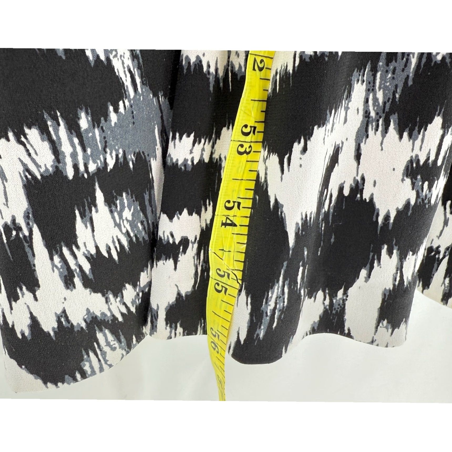 Anne Klein Anne Klein Maxi Tie Front Geometric Print Dress XL Black Sleeveless Halter Knit Stretch Boho Casual Summer Vacation Women’s Size XL / US 12-14 / IT 48-50 - 7 Thumbnail
