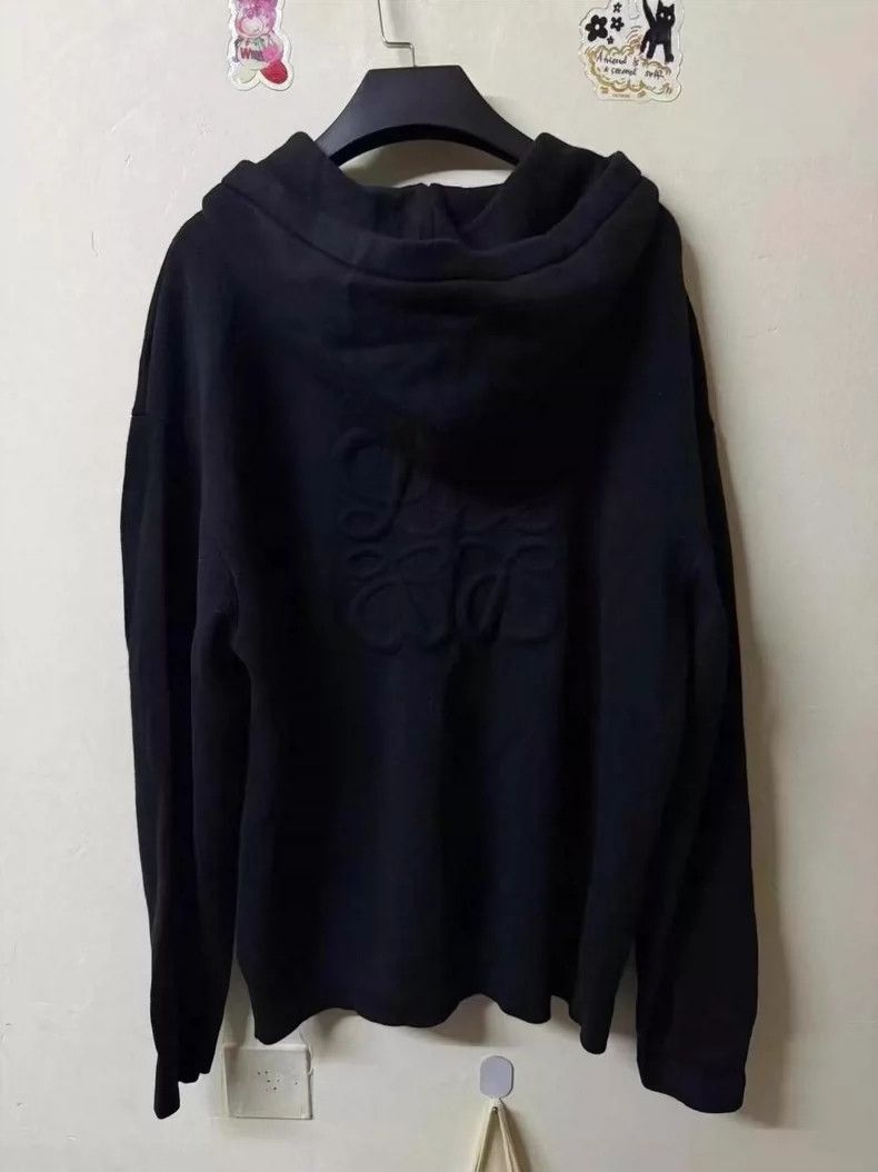Loewe LOEWE Wool sweater jacket with embossed logo on the back Size L / US 10 / IT 46 - 2 Thumbnail