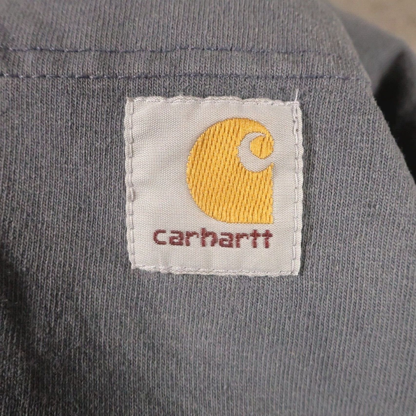 Carhartt VINTAGE Carhartt Henley Shirt Mens 4XL Charcoal Pocket Tee Original Breathable Cotton Size US XXL / EU 58 / 5 - 5 Thumbnail