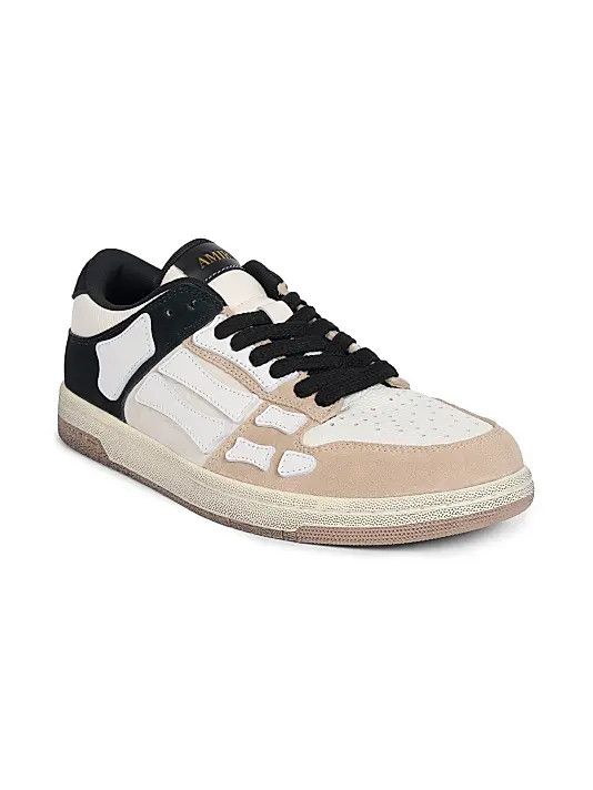 Amiri os11x1225 Distressed Skel Top Low Sneakers in Multicolor Size US 14 / EU 47 - 2 Thumbnail