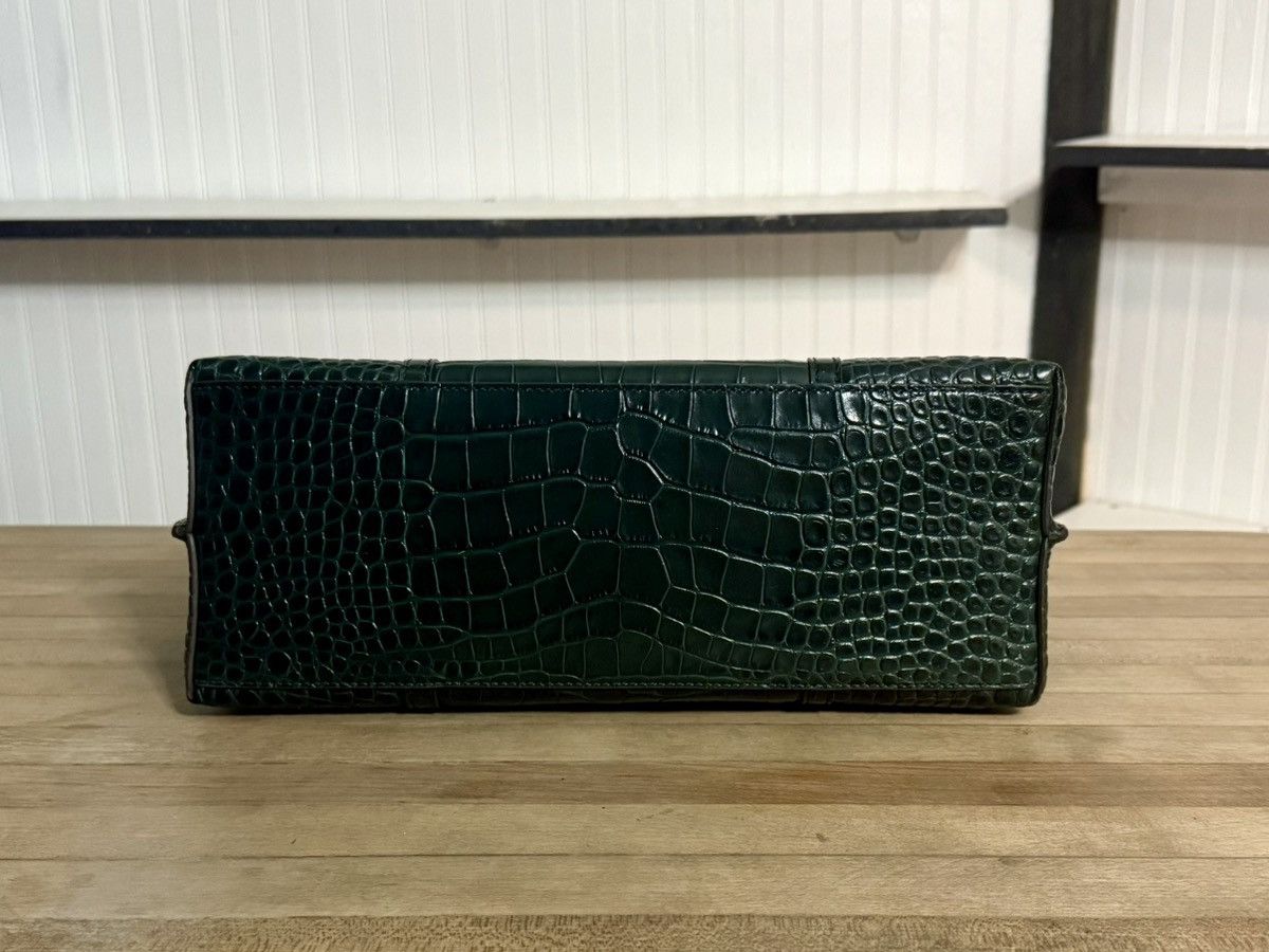Tory Burch Tory Burch Green Embossed Croc Leather Tote Bag Purse Size ONE SIZE - 7 Thumbnail