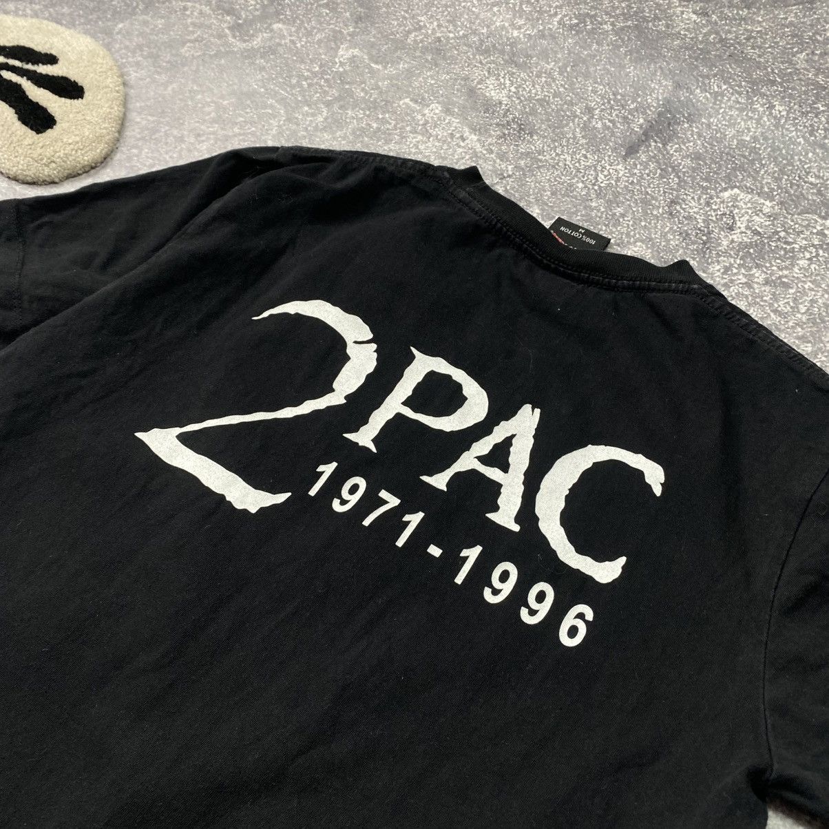 Band Tees × Vintage Vintage Tupac 2Pac Big logo Rare 90’s band tee Size US M / EU 48-50 / 2 - 9 Thumbnail