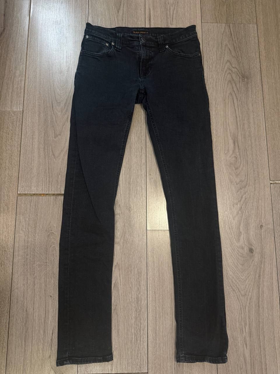 Nudie Jeans nudie jeans mens W29 L32 Black dark wash straight Size US 30 / EU 46 - 1 Thumbnail