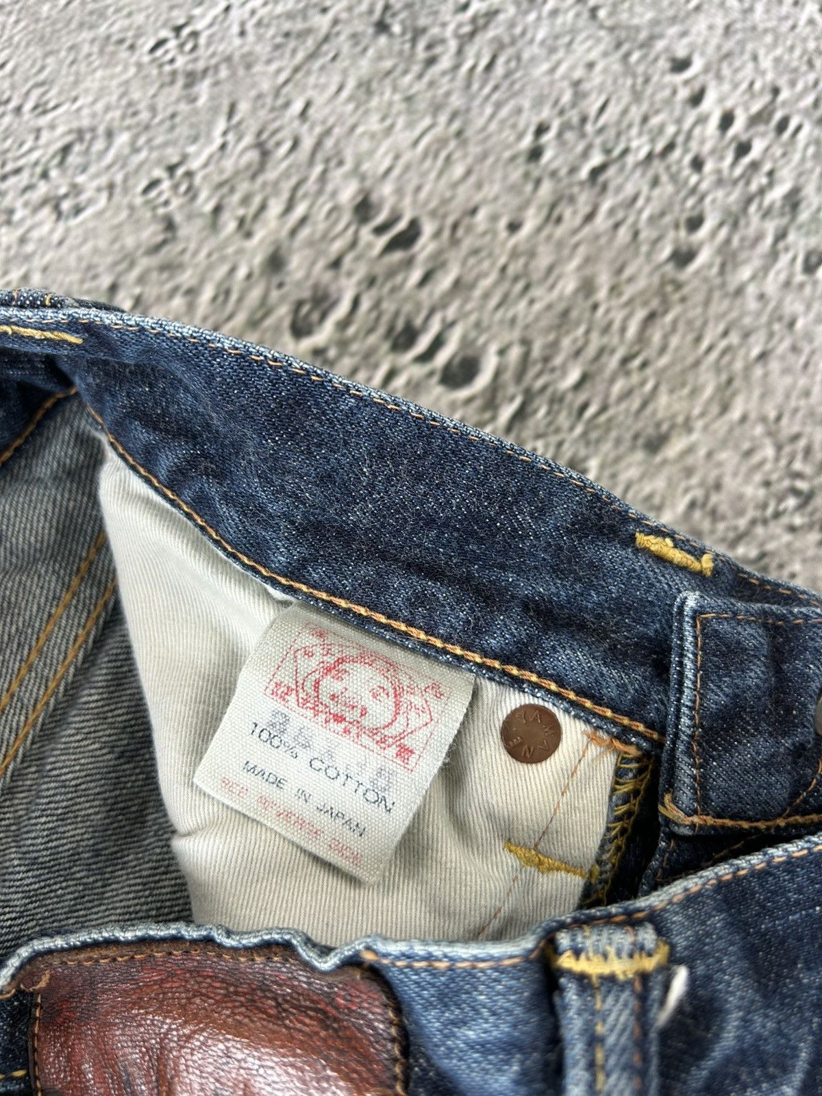Evisu Evisu jeans daicock vintage selvedge navy big logo white Size 28" / US 6 / IT 42 - 10 Thumbnail