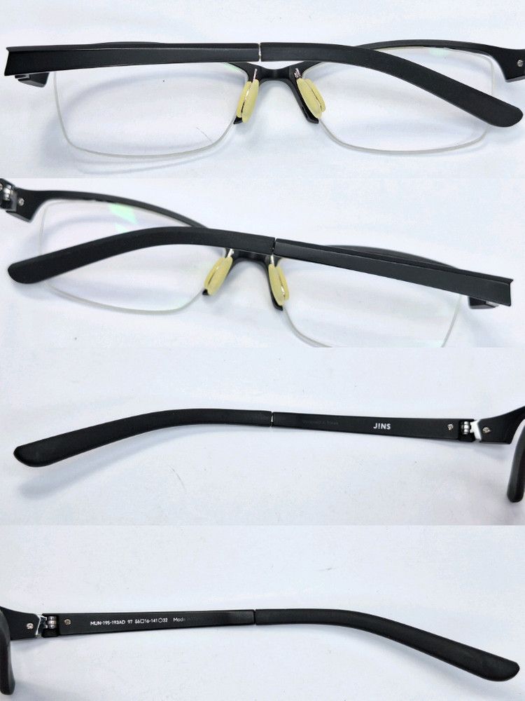 JINS JINS Airframe Slim Edge MUN-19S-193 Half-Rim Glasses PPSU Size ONE SIZE - 2 Thumbnail