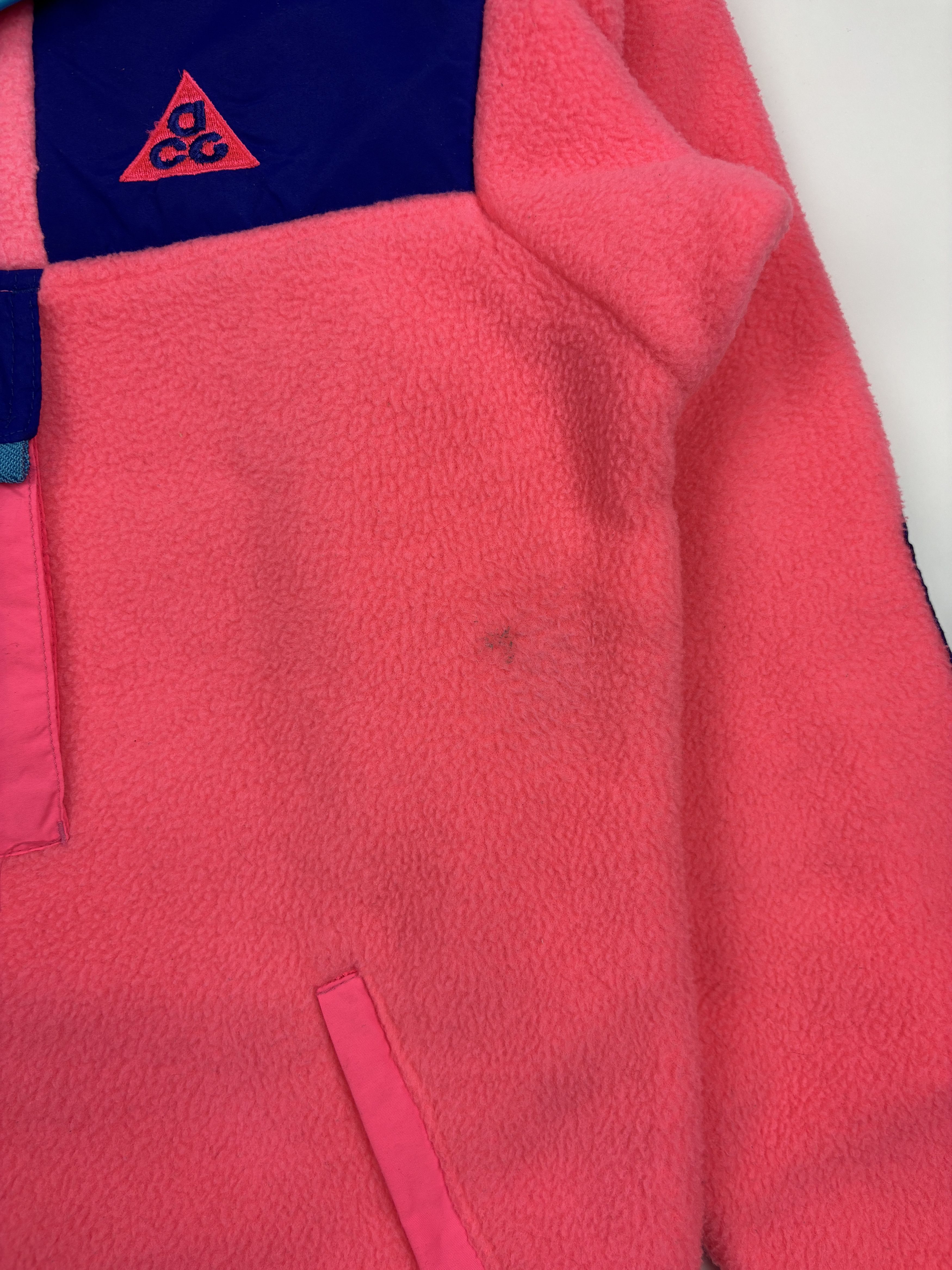 Nike ACG Vintage Womens Nike ACG Fleece Pullover Pink & Purple 90s Size M / US 6-8 / IT 42-44 - 2 Thumbnail