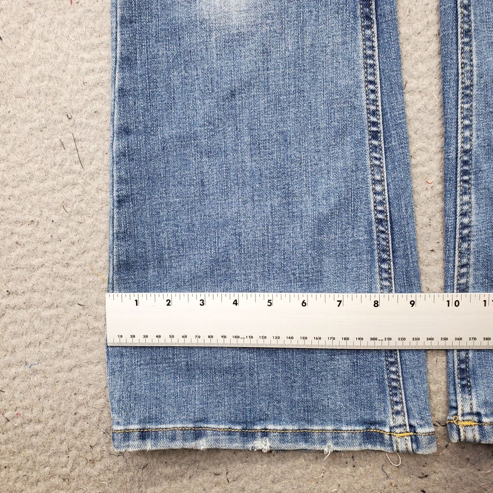 Vintage Aéropostale Womens Jeans 0 Blue Denim Faded Medium Wash High Rise Flared Leg Size 25" / US 0 / IT 36 - 5 Thumbnail