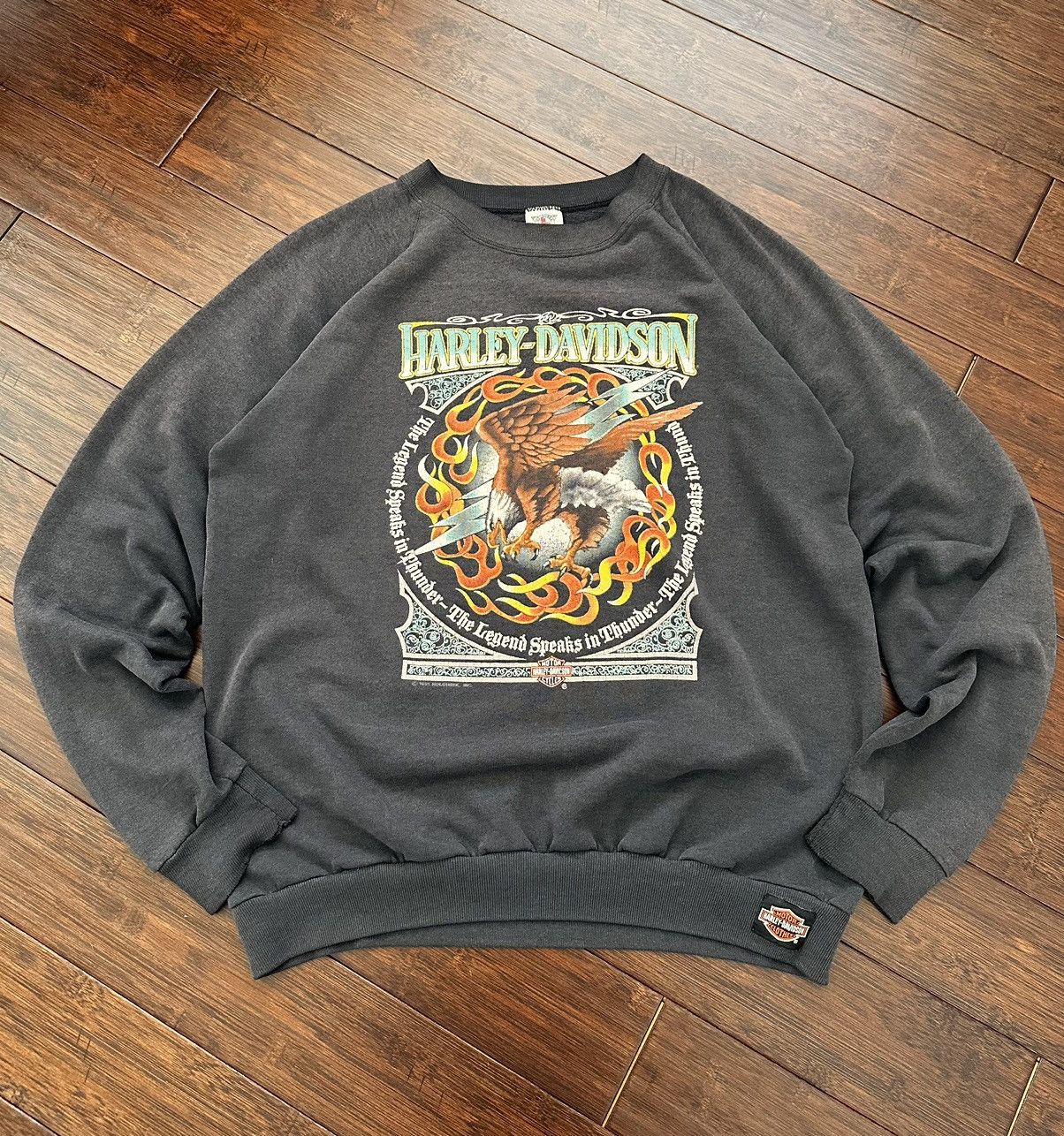 Harley Davidson VTG Harley Davidson Crewneck Paper Thin Size US XL / EU 56 / 4 - 1 Thumbnail