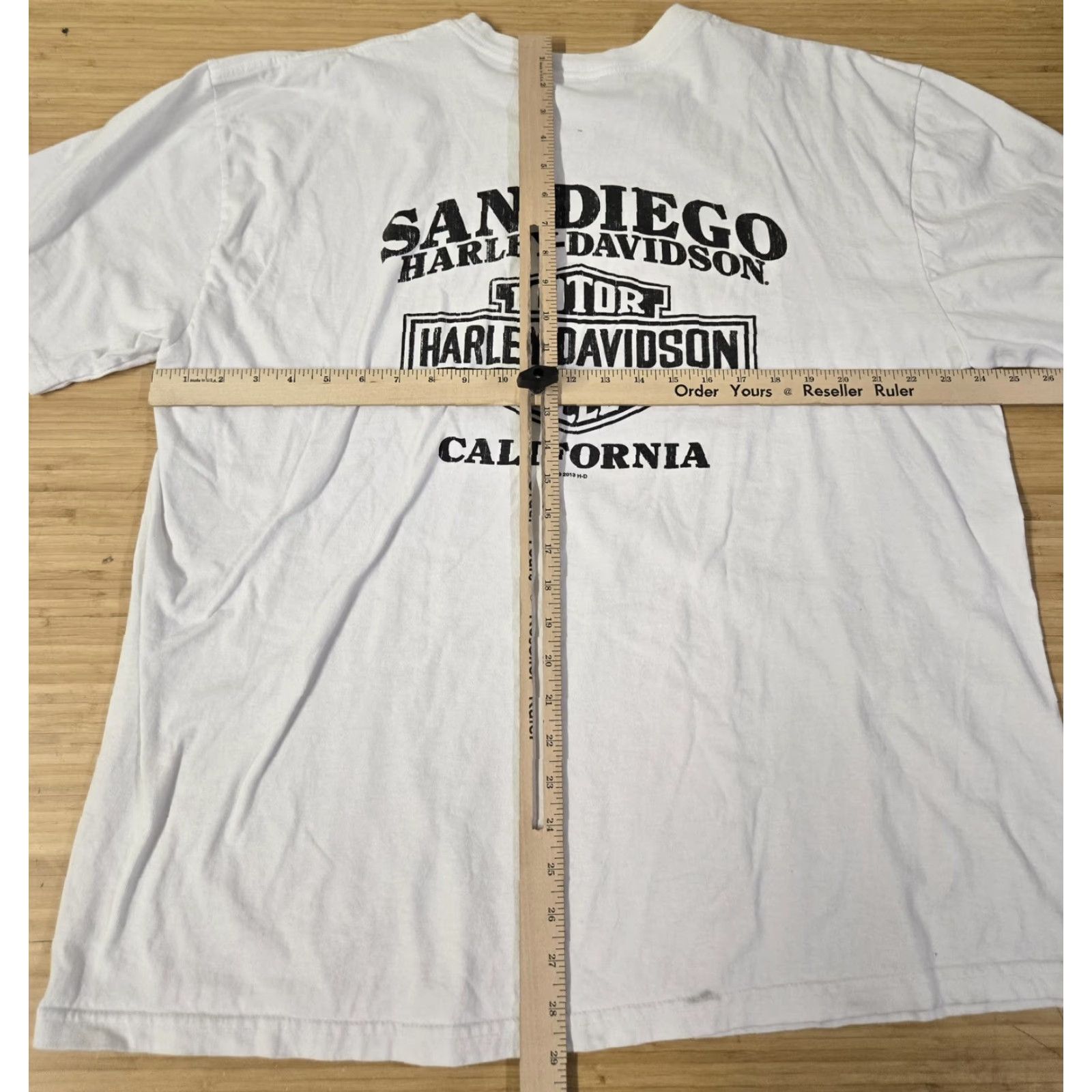 Harley Davidson Harley-Davidson Shirt Mens 2XL White San Diego California Graphic USA T-Shirt Short Sleeve Crew Neck Classic Size US XXL / EU 58 / 5 - 6 Thumbnail